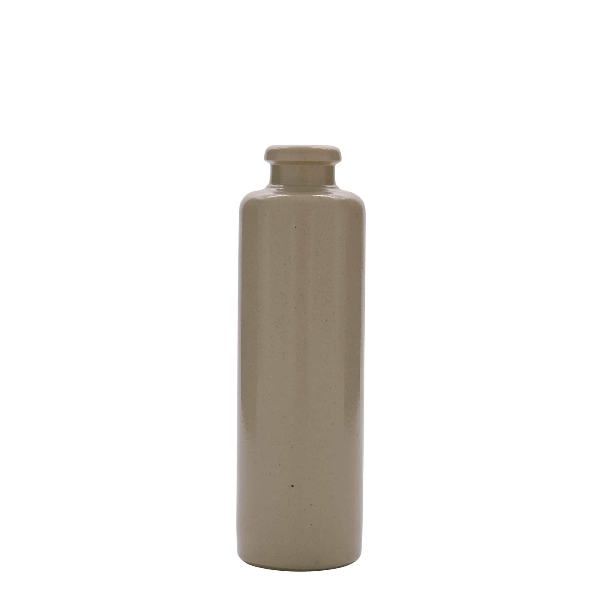 200 ml ulcior de lut, ceramică, bej, gură: plută
