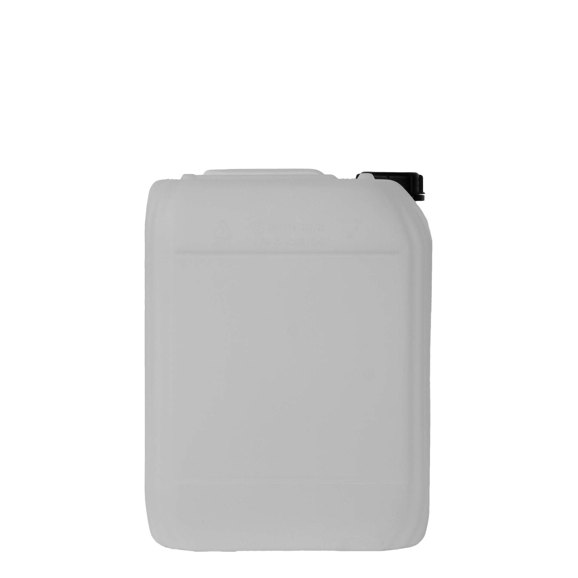 Canistră de 20 l, dreptunghiulară, plastic HDPE, natural, deschidere: ND 60