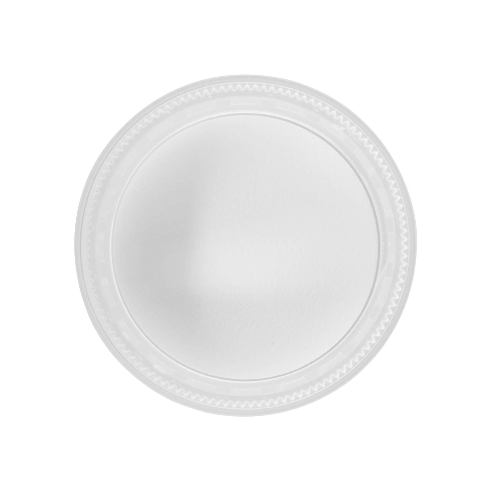 Capac cu filet „Clear/Platin Edition”, plastic PP, alb, pentru gura: 53/2P