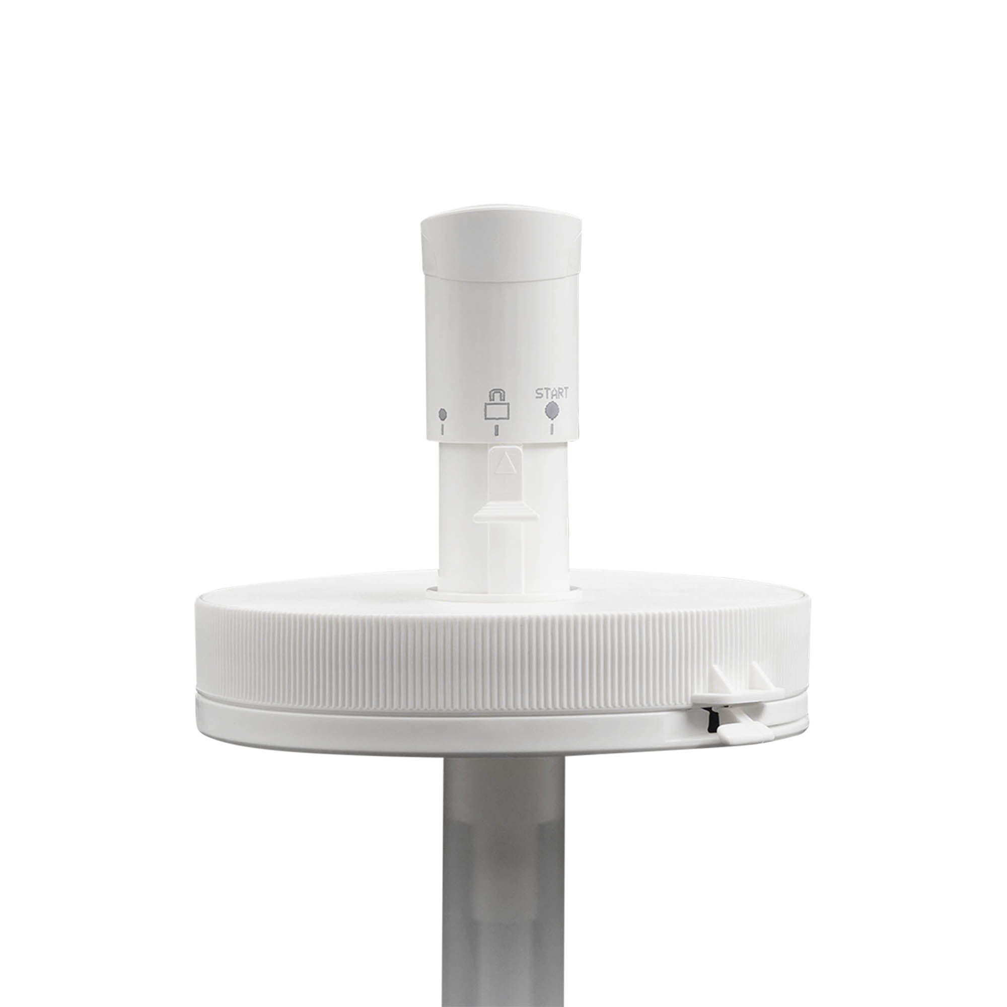 Pompa dozatoare pentru 1.240 ml „Securibox”, plastic PE, alb, pentru gură: capac cu filet Pompa dozatoare pentru 1.240 ml „Securibox”, plastic PE, alb, pentru gură: capac cu filet