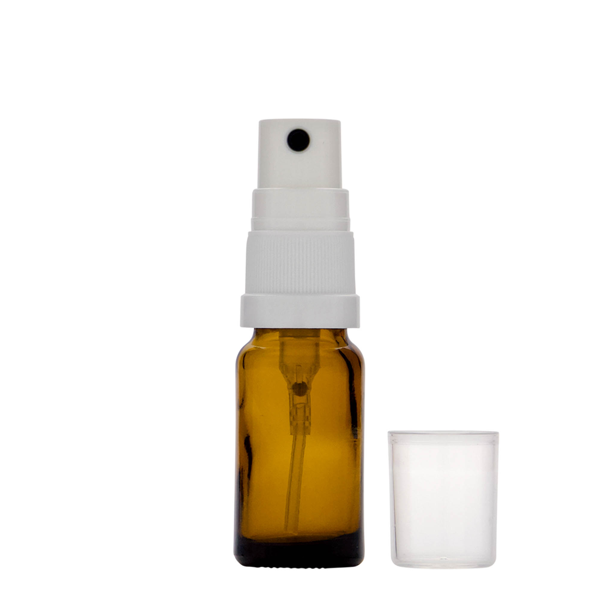 Flacon pulverizator 10 ml medicină, sticlă, maro, gură: DIN 18 Flacon pulverizator 10 ml medicină, sticlă, maro, gură: DIN 18