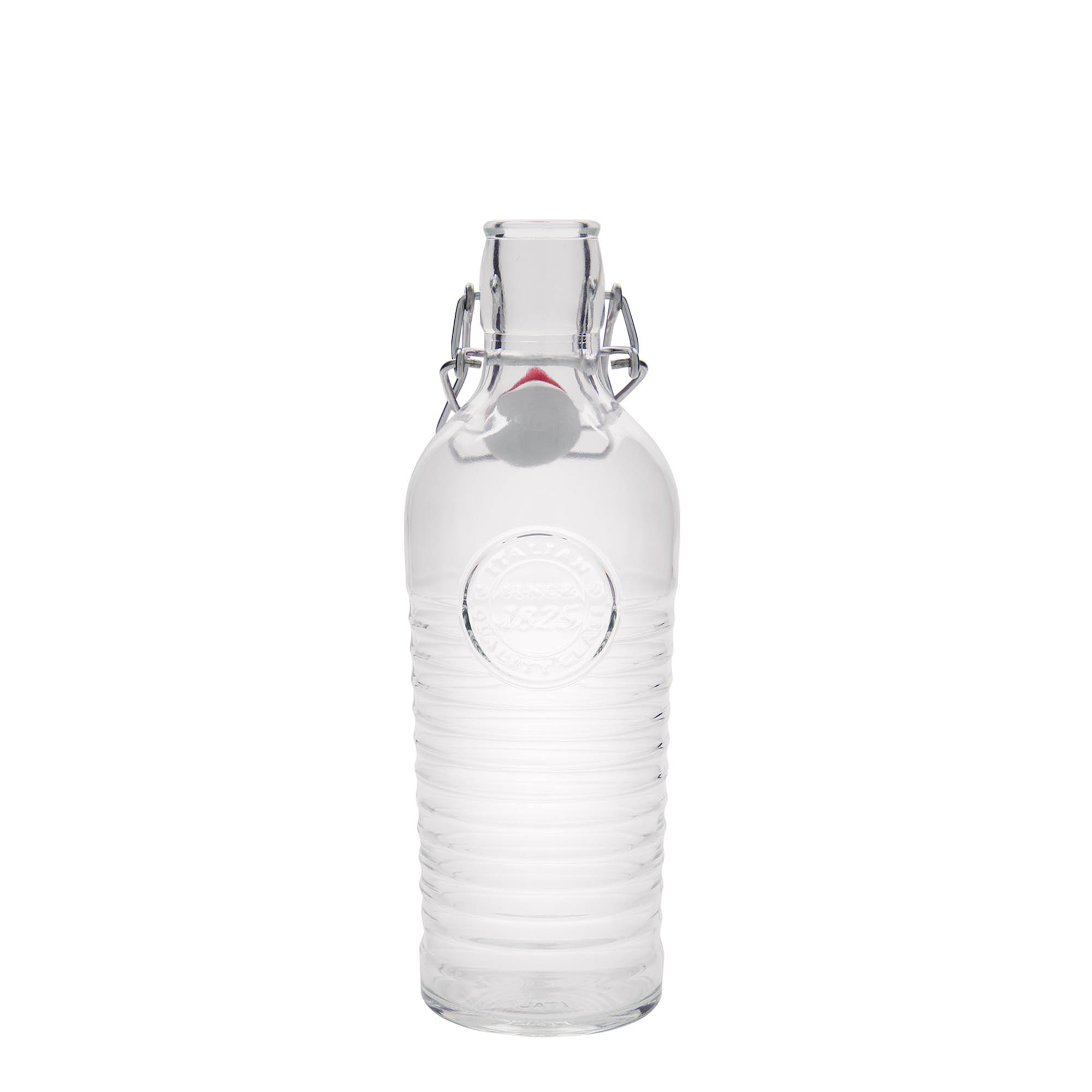 Sticlă de sticlă de 750 ml 'Officina 1825', gât: închidere cu clemă Sticlă de sticlă de 750 ml 'Officina 1825', gât: închidere cu clemă