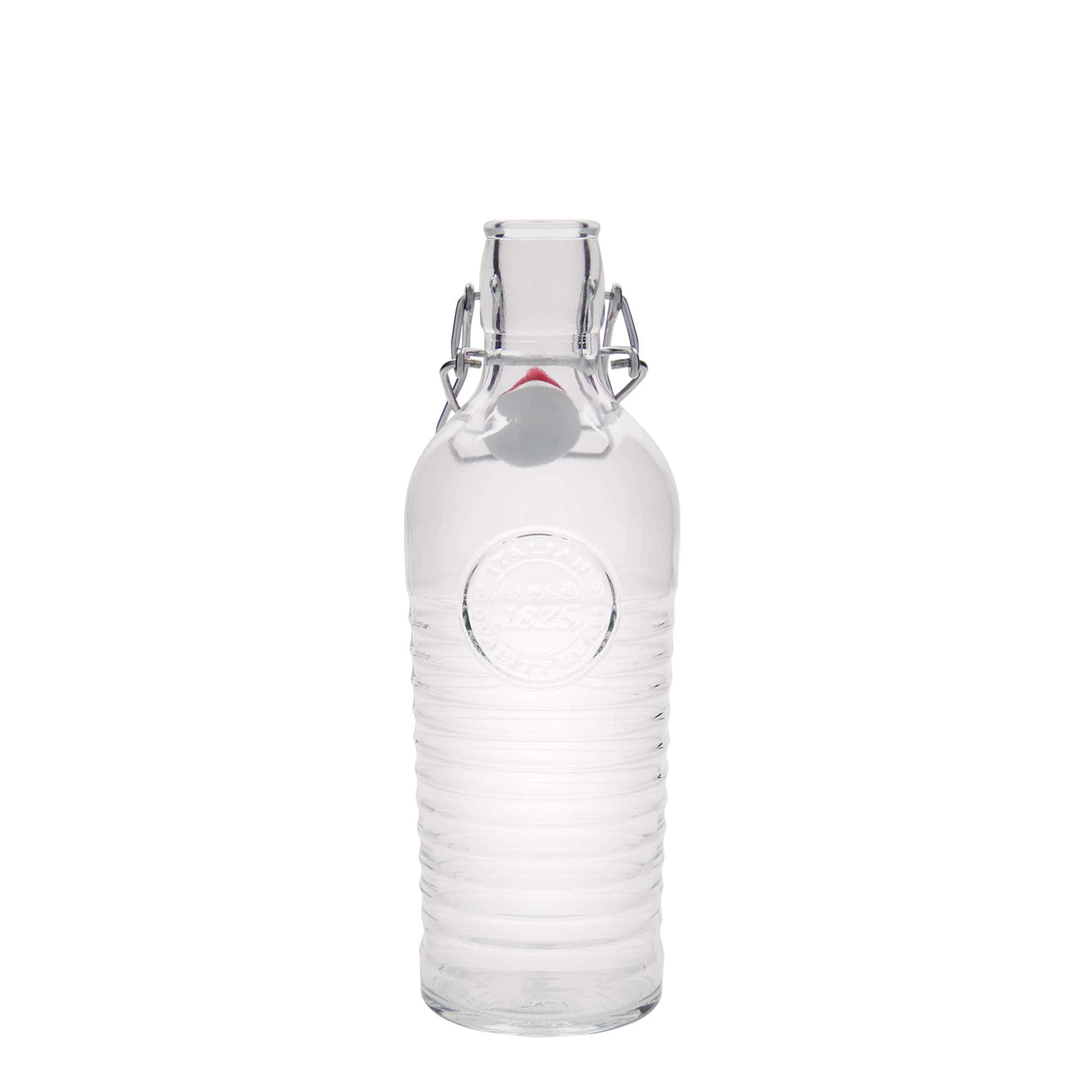 Sticlă de sticlă de 750 ml 'Officina 1825', gât: închidere cu clemă