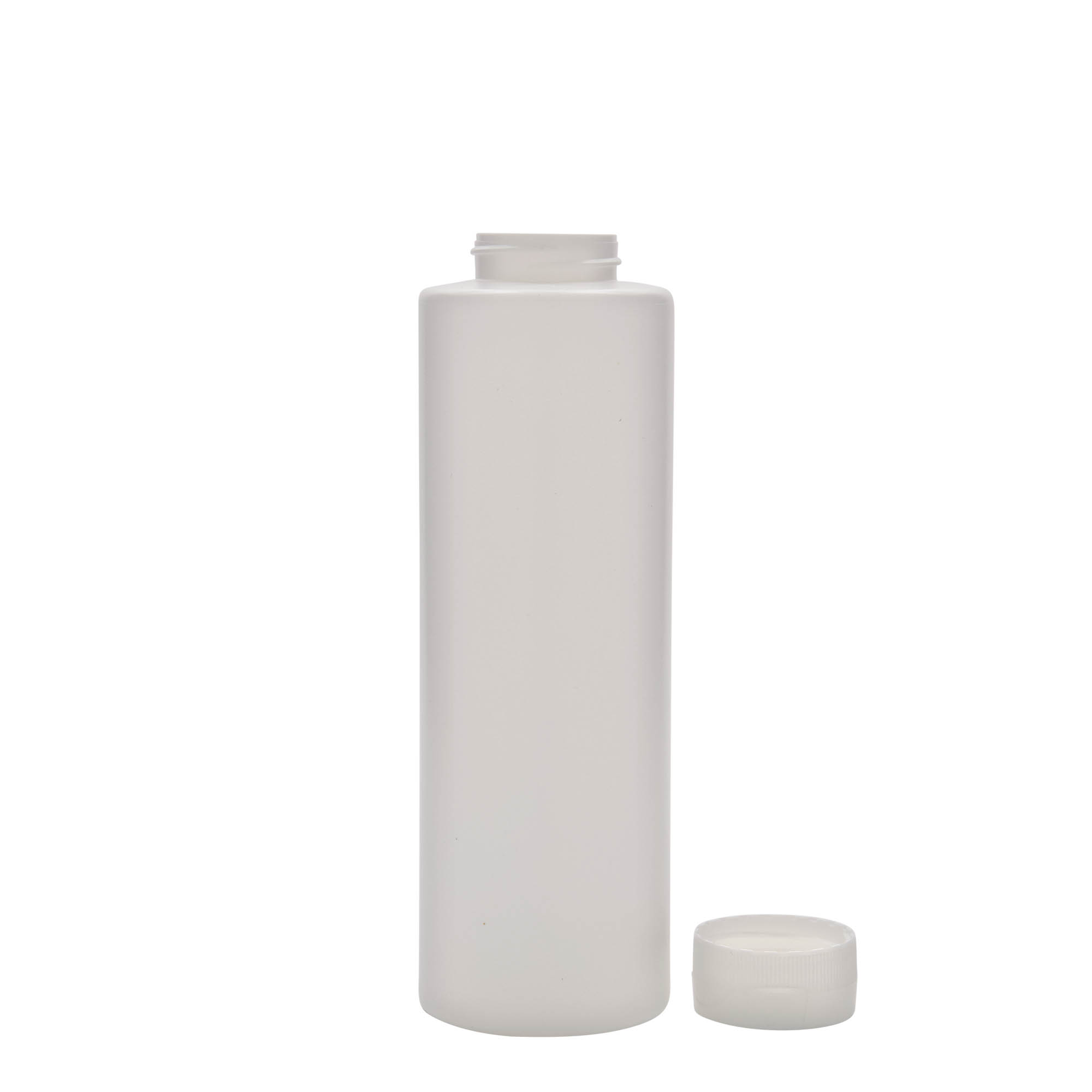 Sticlă pentru sos de 500 ml, plastic LDPE, alb, gura: 38/400 Sticlă pentru sos de 500 ml, plastic LDPE, alb, gura: 38/400