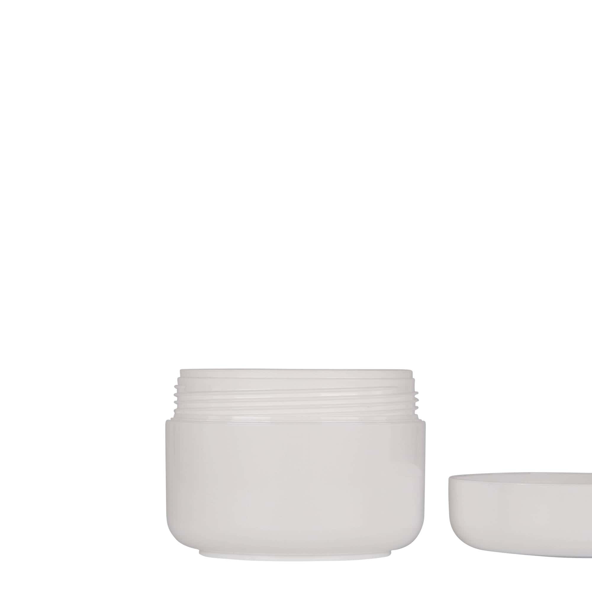 150 ml cutie din plastic „Bianca”, PP, alb, gura: capac cu filet