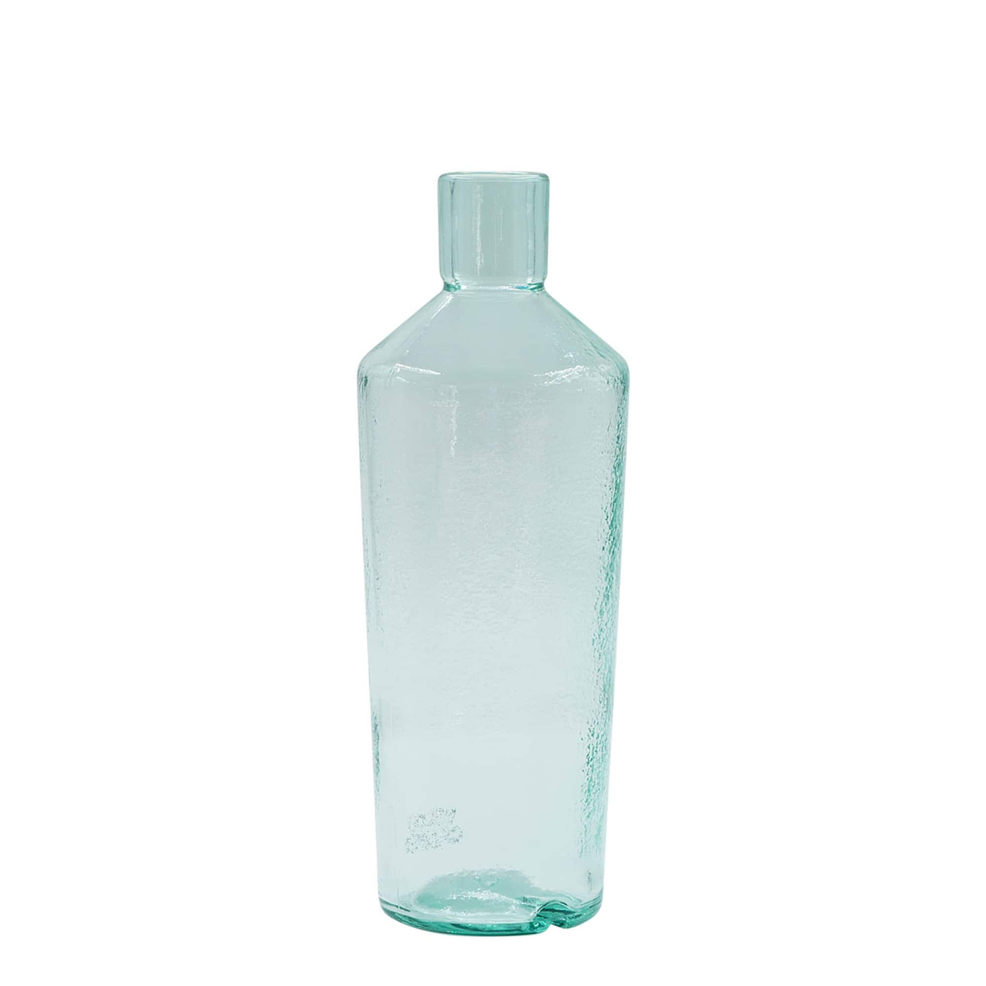 Sticlă din sticlă lucrată manual de 700 ml 'Primal', gura: dop de plută