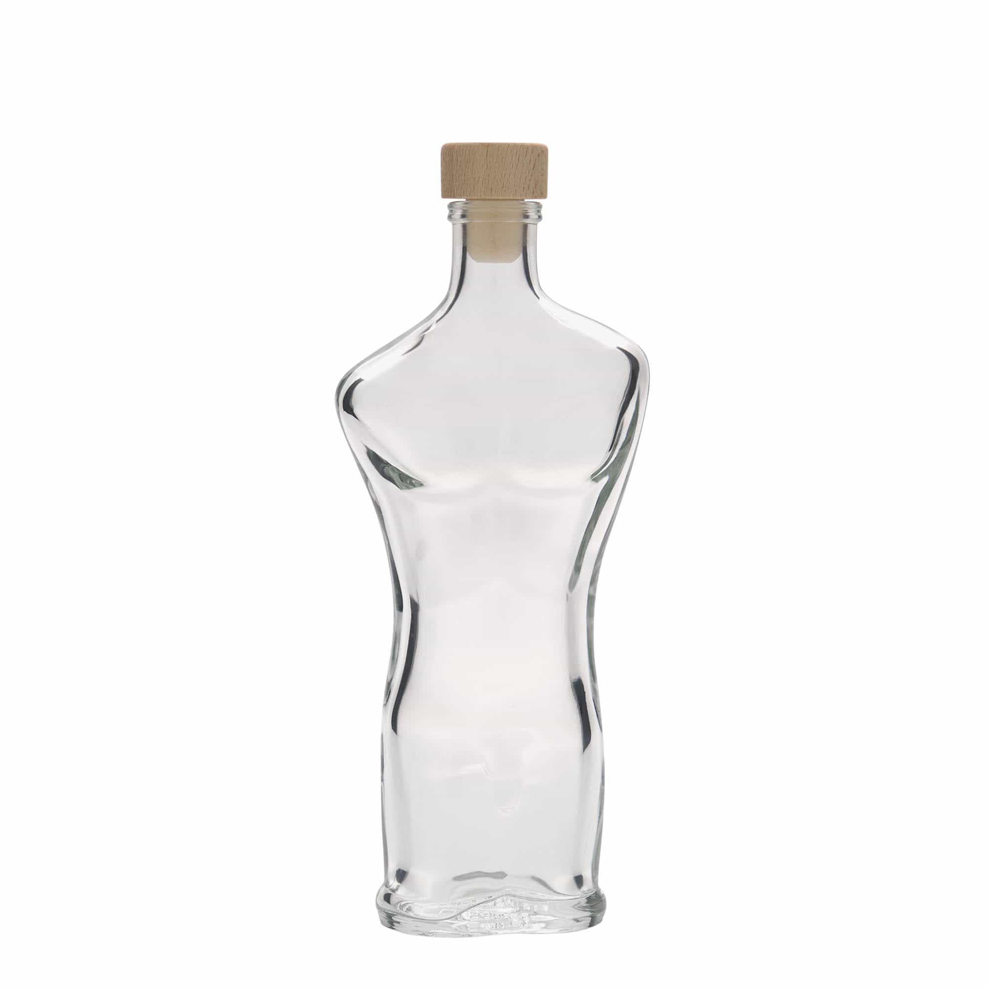 Sticlă de sticlă de 200 ml „Adam”, gura: dop de plută
