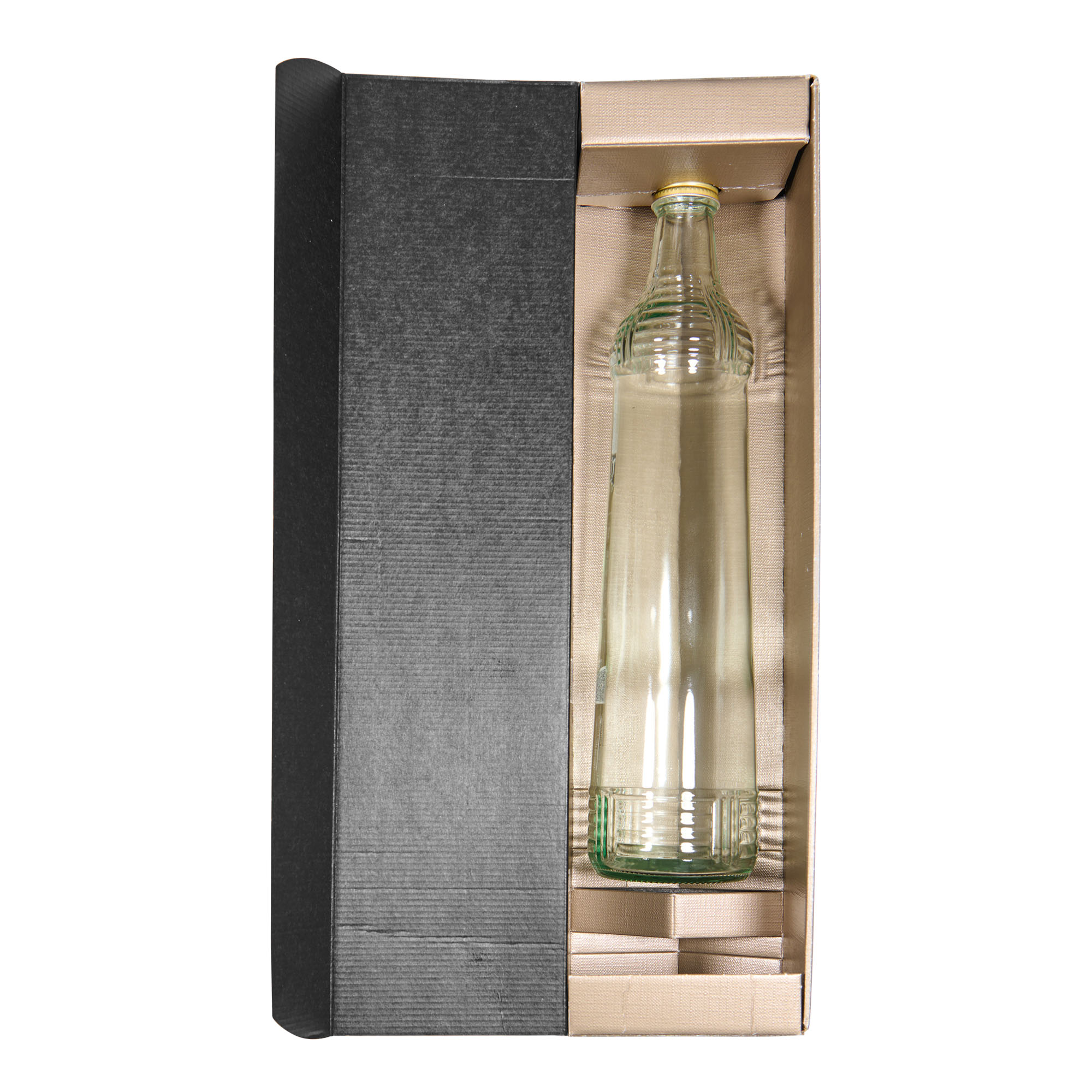 Cutie cadou „Metallic”, dreptunghiulară, carton, șampanie