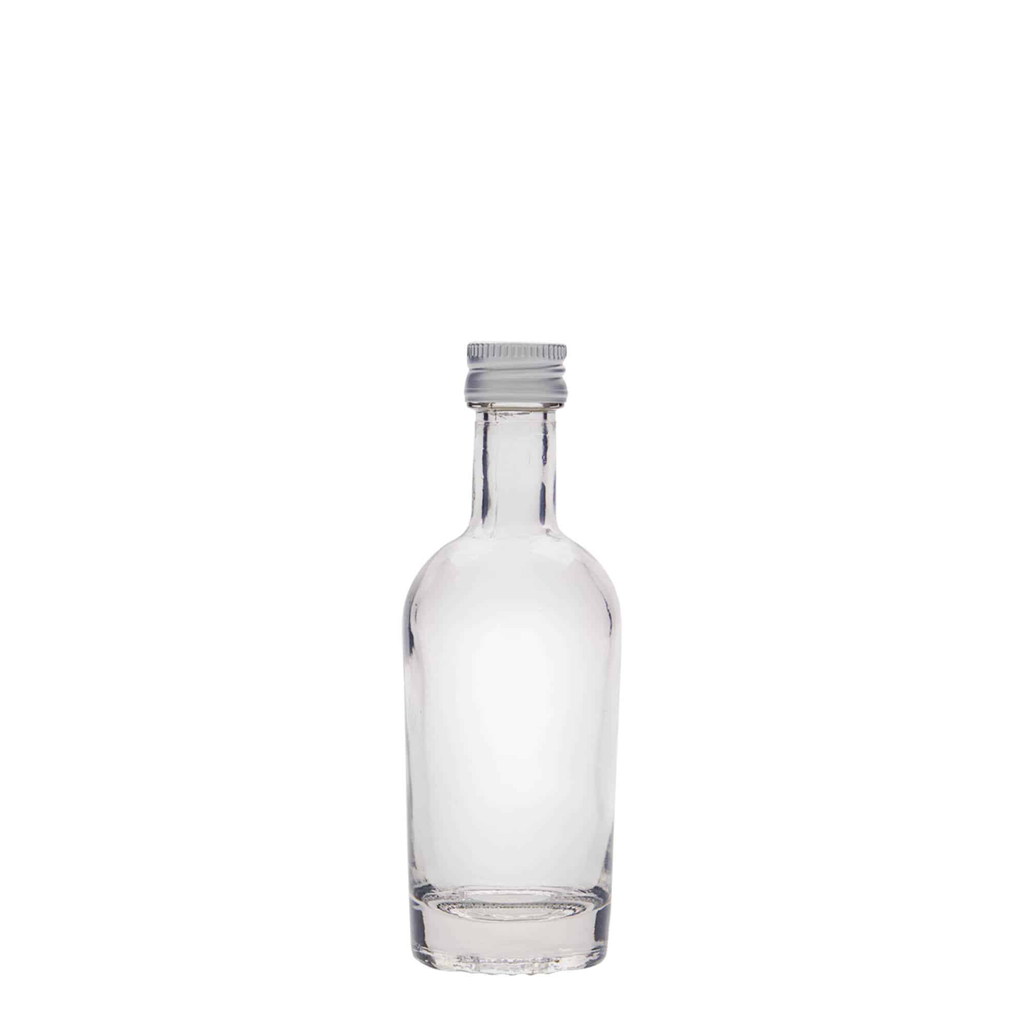 Sticlă de sticlă de 50 ml 'Pepe', gura: PP 18