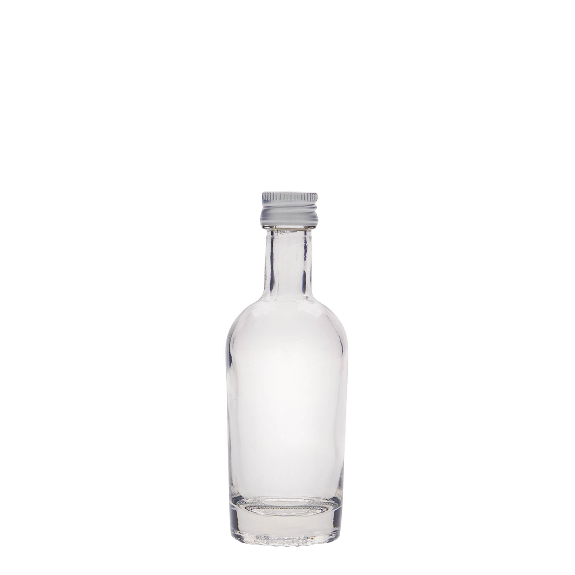 Sticlă de sticlă de 50 ml 'Pepe', gura: PP 18 Sticlă de sticlă de 50 ml 'Pepe', gura: PP 18