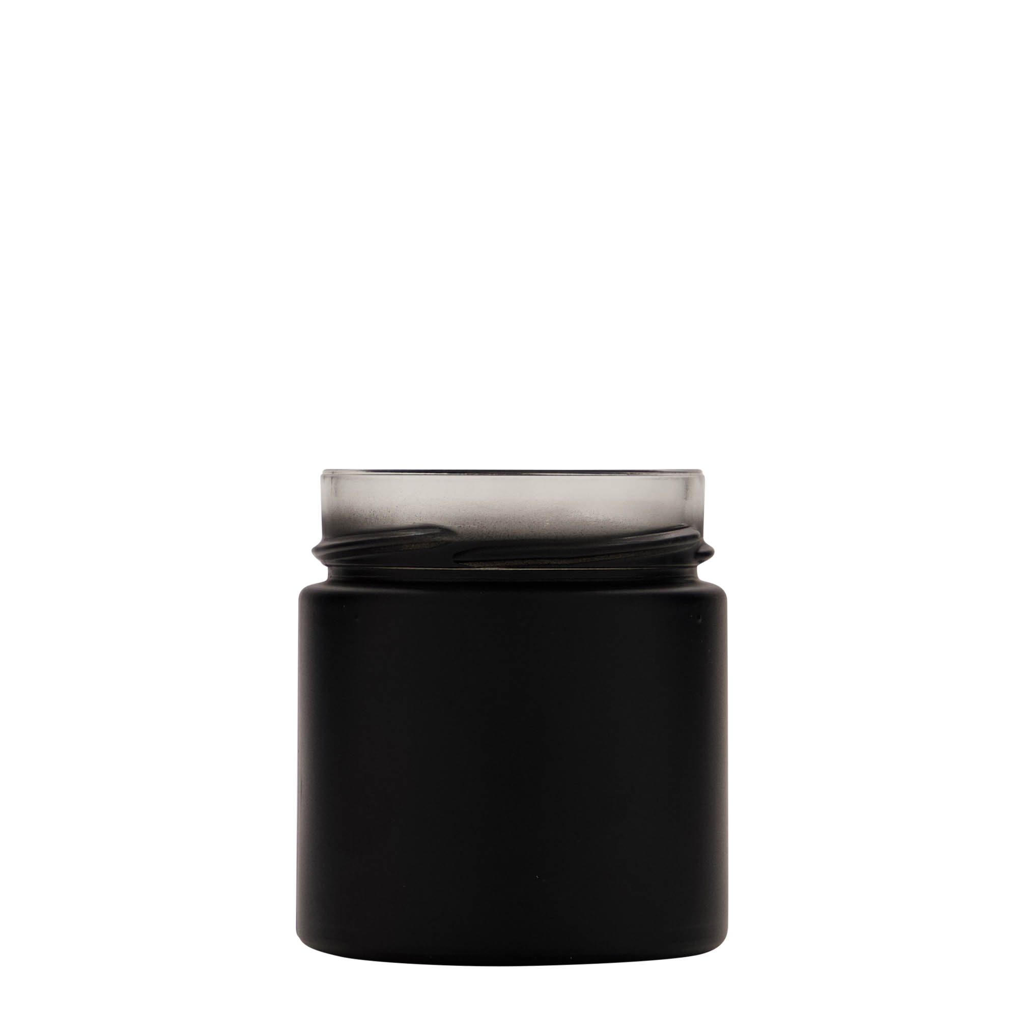 220 ml borcan rotund 'Aurora', negru, gura: Deep-Twist-Off (DTO 66) 220 ml borcan rotund 'Aurora', negru, gura: Deep-Twist-Off (DTO 66)