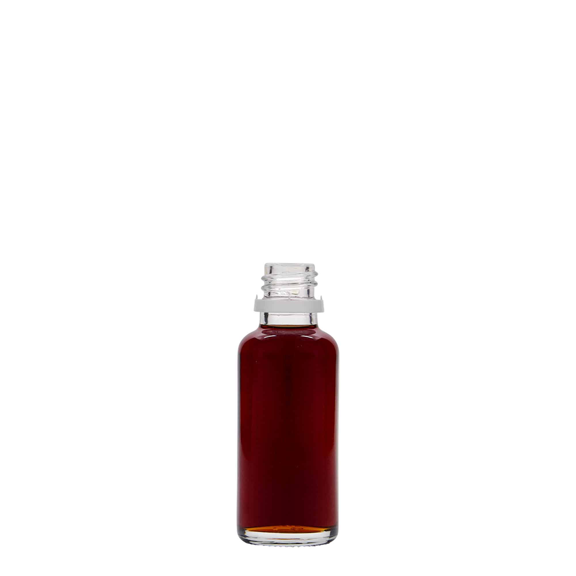 Sticlă medicală de 30 ml, sticlă, gură: DIN 18