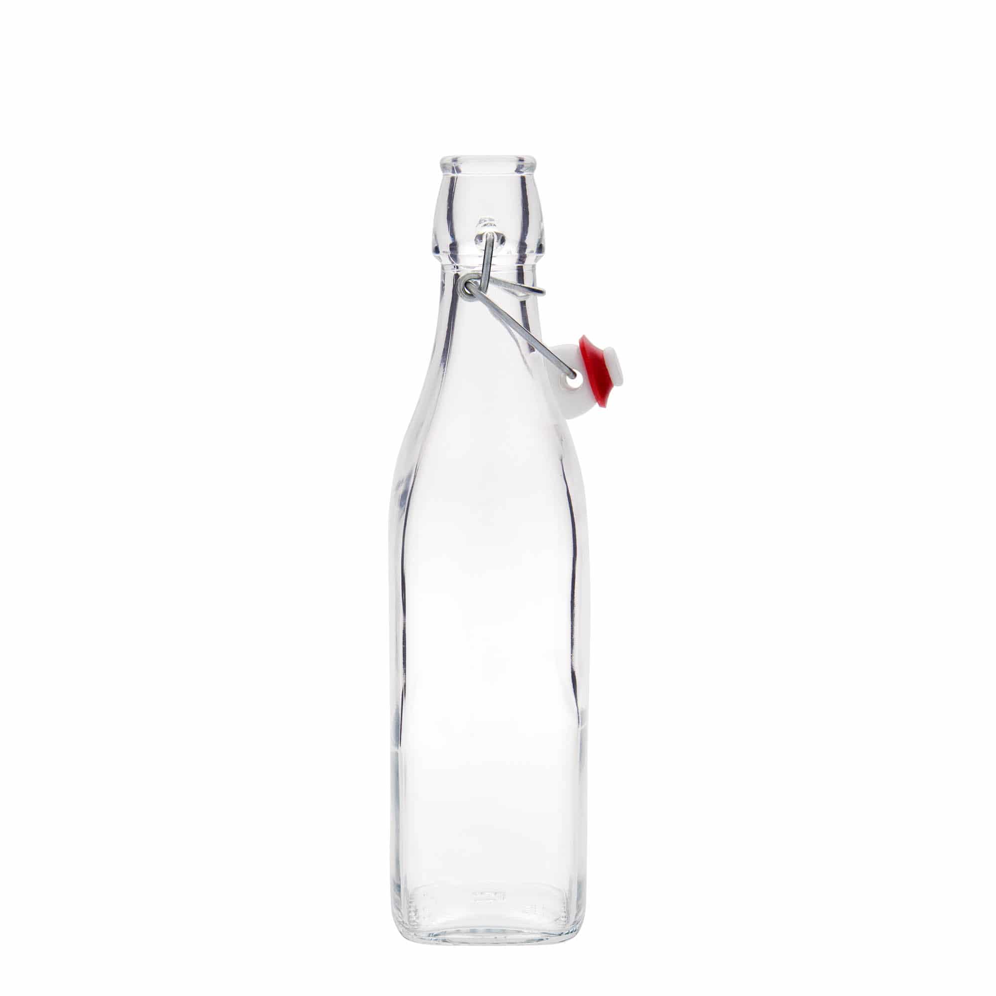 Sticlă de sticlă de 500 ml „Swing, pătrată, gura: închidere cu balama” Sticlă de sticlă de 500 ml „Swing, pătrată, gura: închidere cu balama”