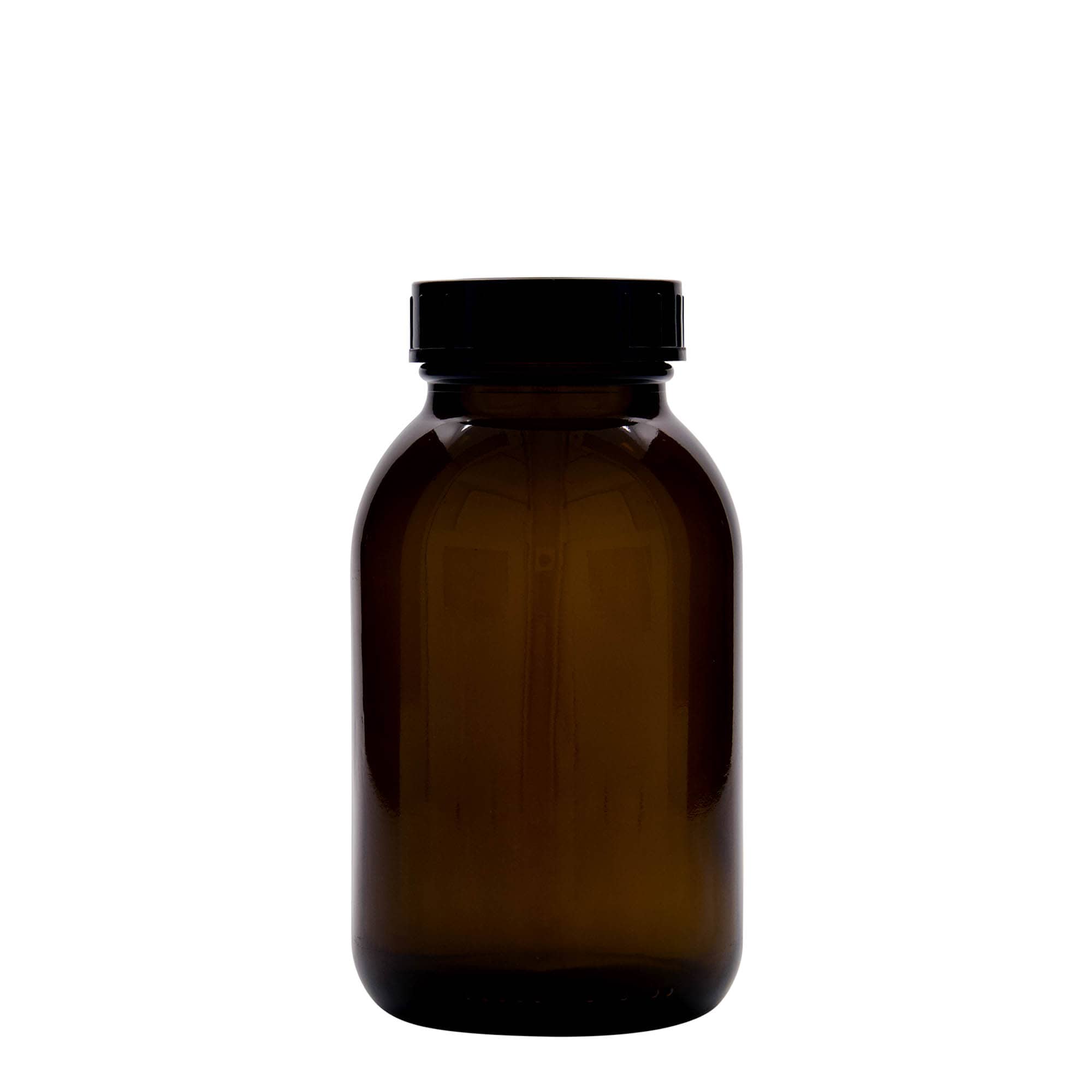 500 ml borcan cu gât larg, maro, gură: DIN 55