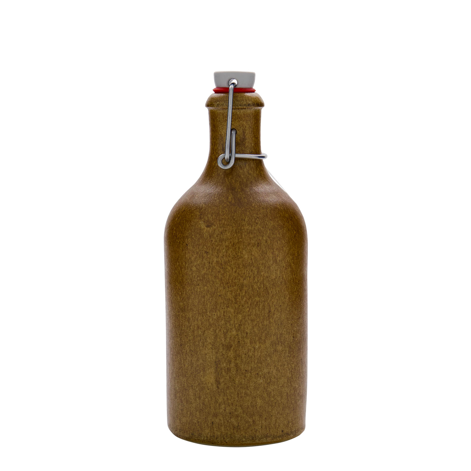 500 ml ulcior de ceramică, gresie, maro-cristal, gura: închidere cu clemă 500 ml ulcior de ceramică, gresie, maro-cristal, gura: închidere cu clemă