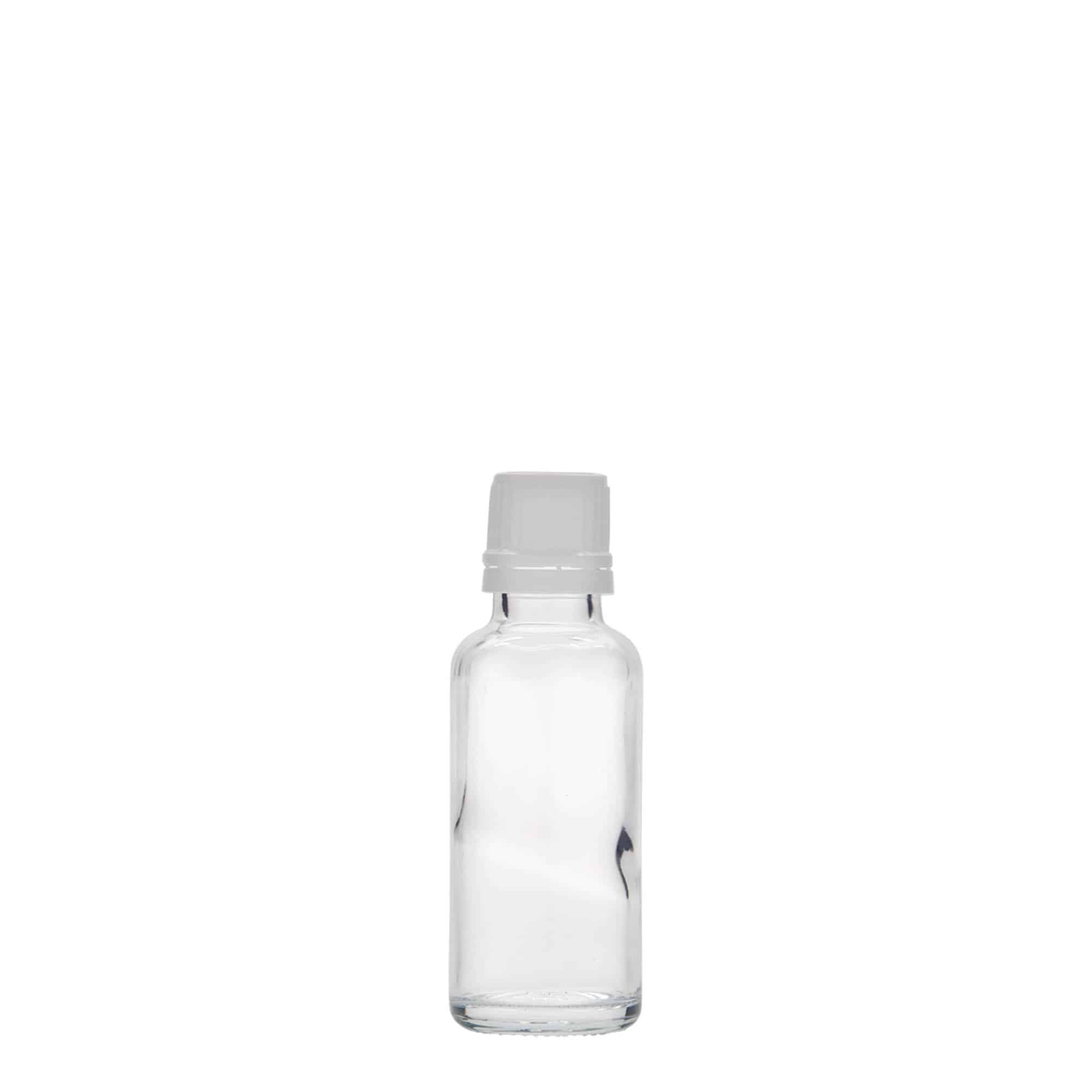 Sticlă medicală de 30 ml, sticlă, gură: DIN 18