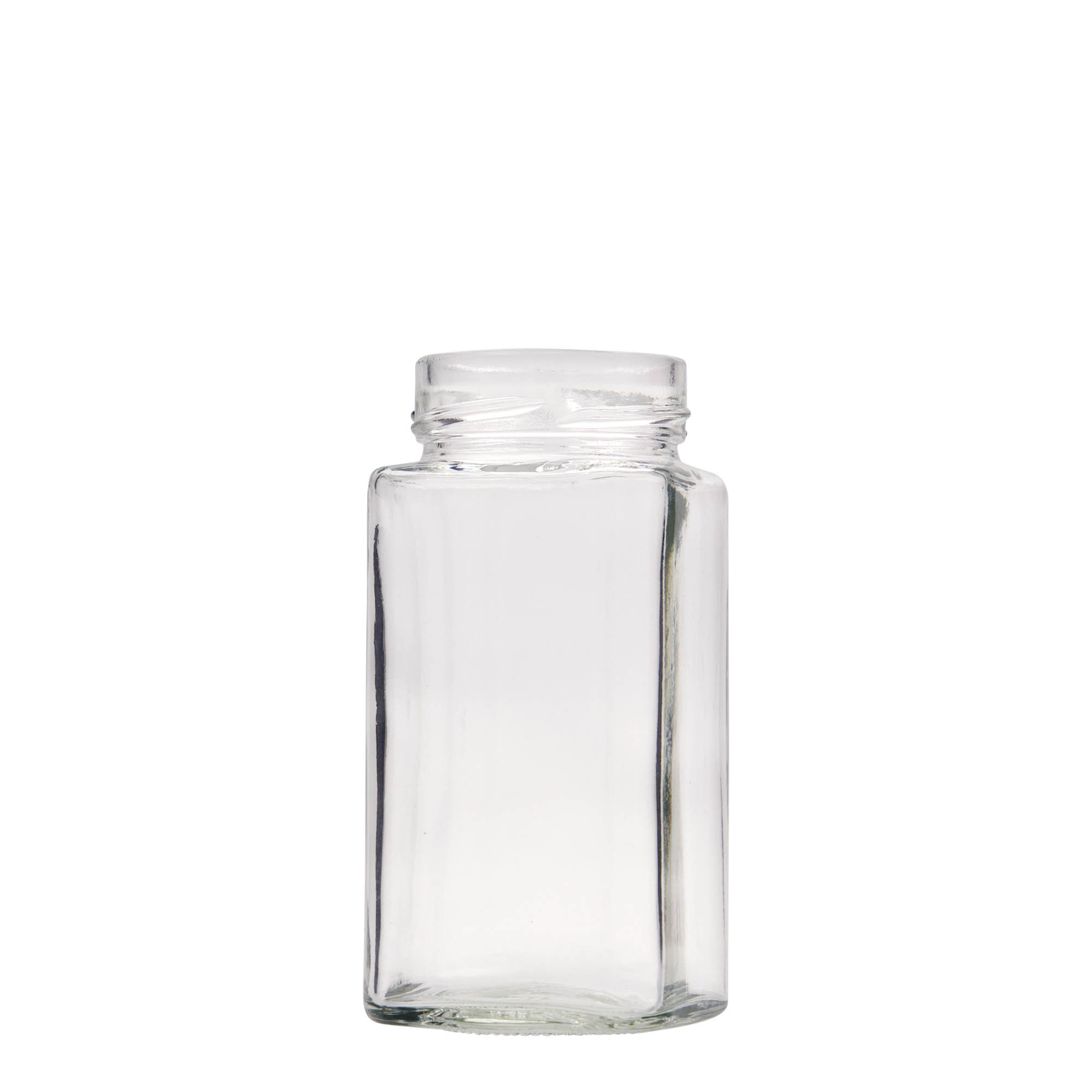 314 ml borcan pătrat „Funny”, gura: Deep-Twist-Off (DTO 58) 314 ml borcan pătrat „Funny”, gura: Deep-Twist-Off (DTO 58)