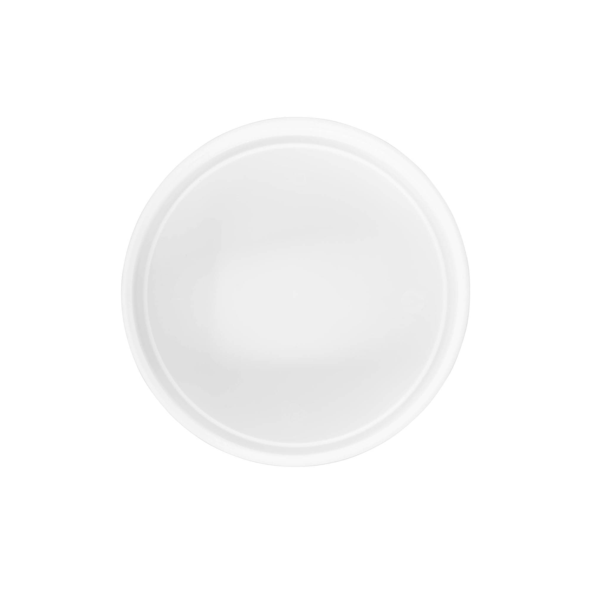 Capac cu filet, plastic PP, alb, pentru deschidere: 100/400