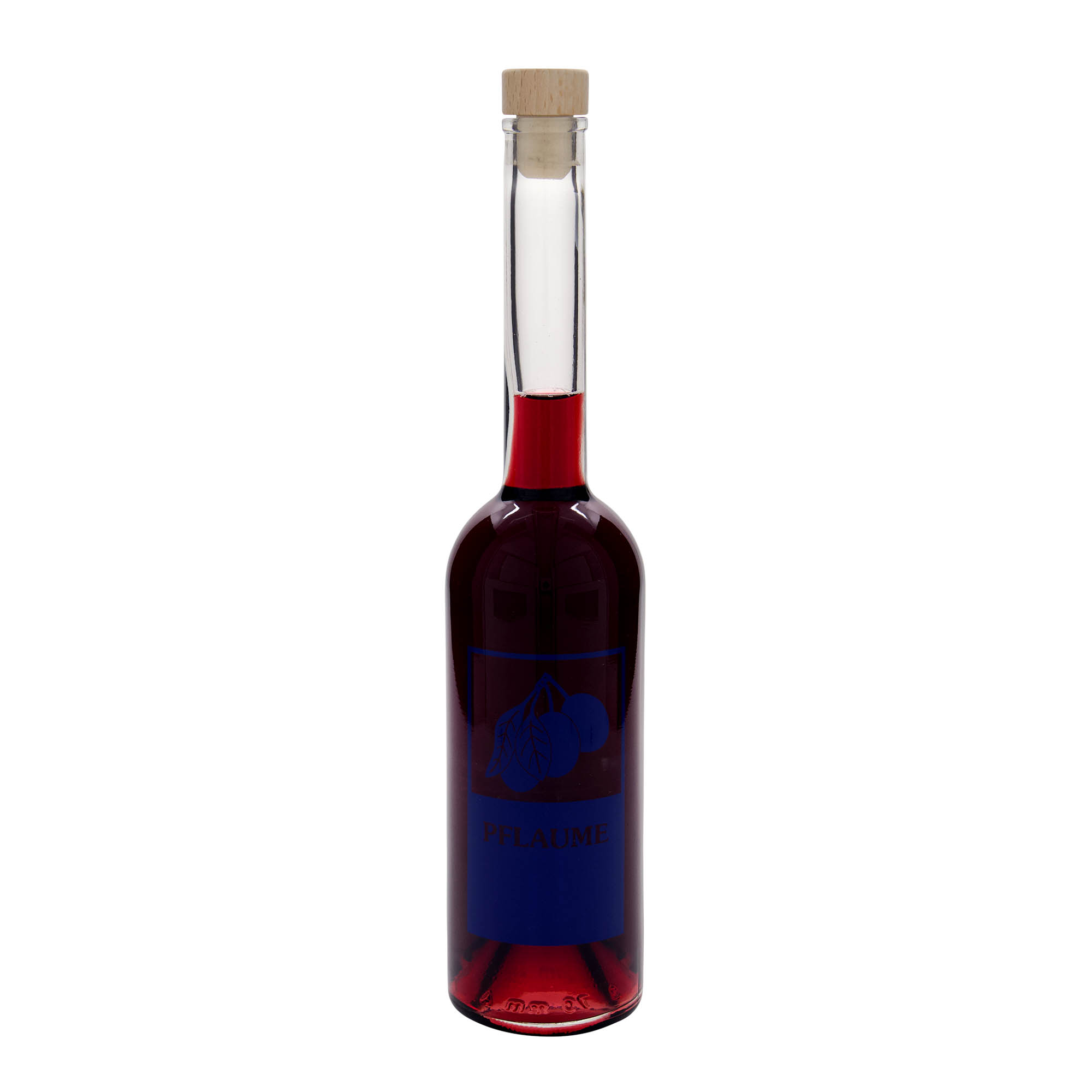 Sticlă de sticlă de 500 ml „Opera”, motiv: Prună, gura: dop