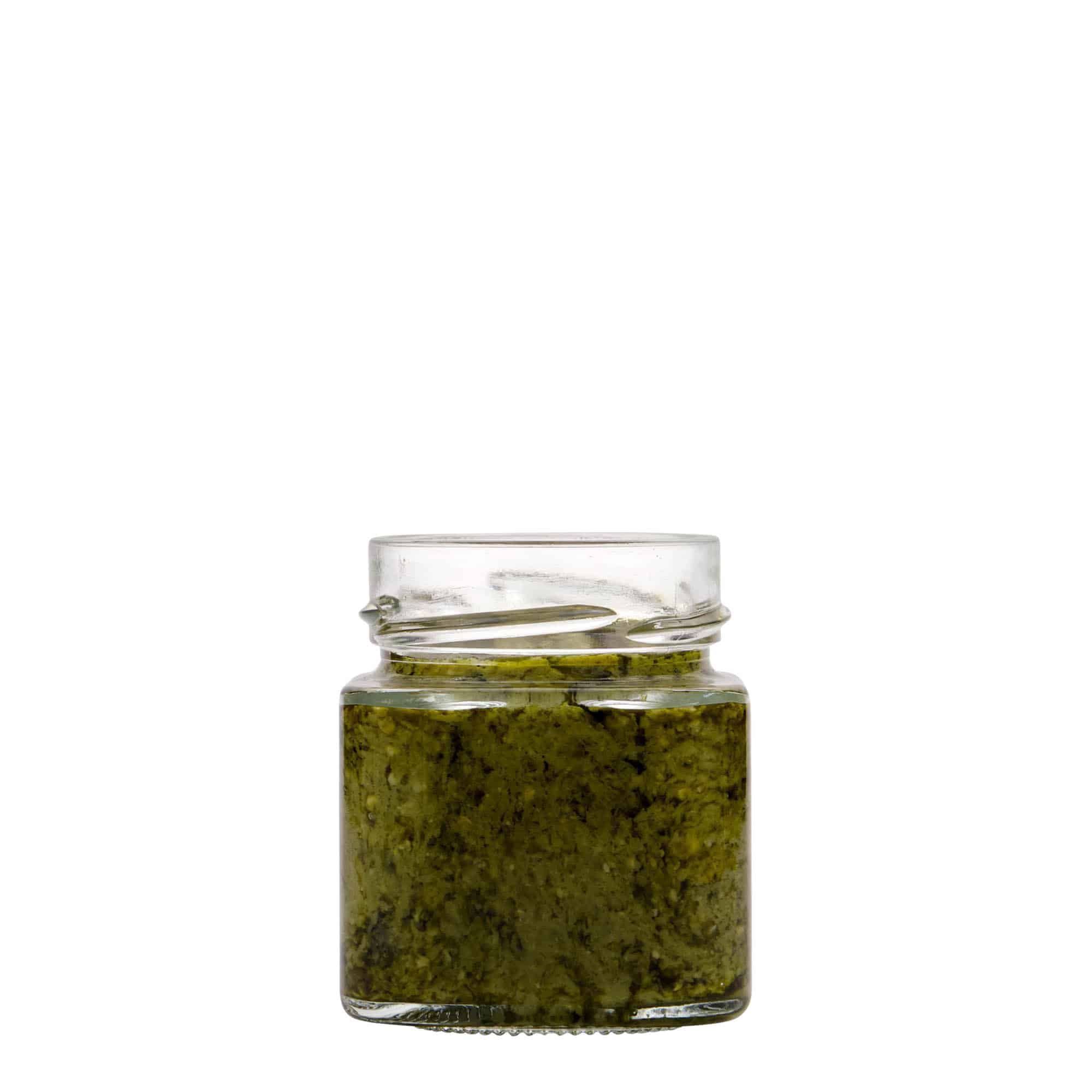 156 ml borcan pătrat „Funny”, gura: Deep-Twist-Off (DTO 58) 156 ml borcan pătrat „Funny”, gura: Deep-Twist-Off (DTO 58)