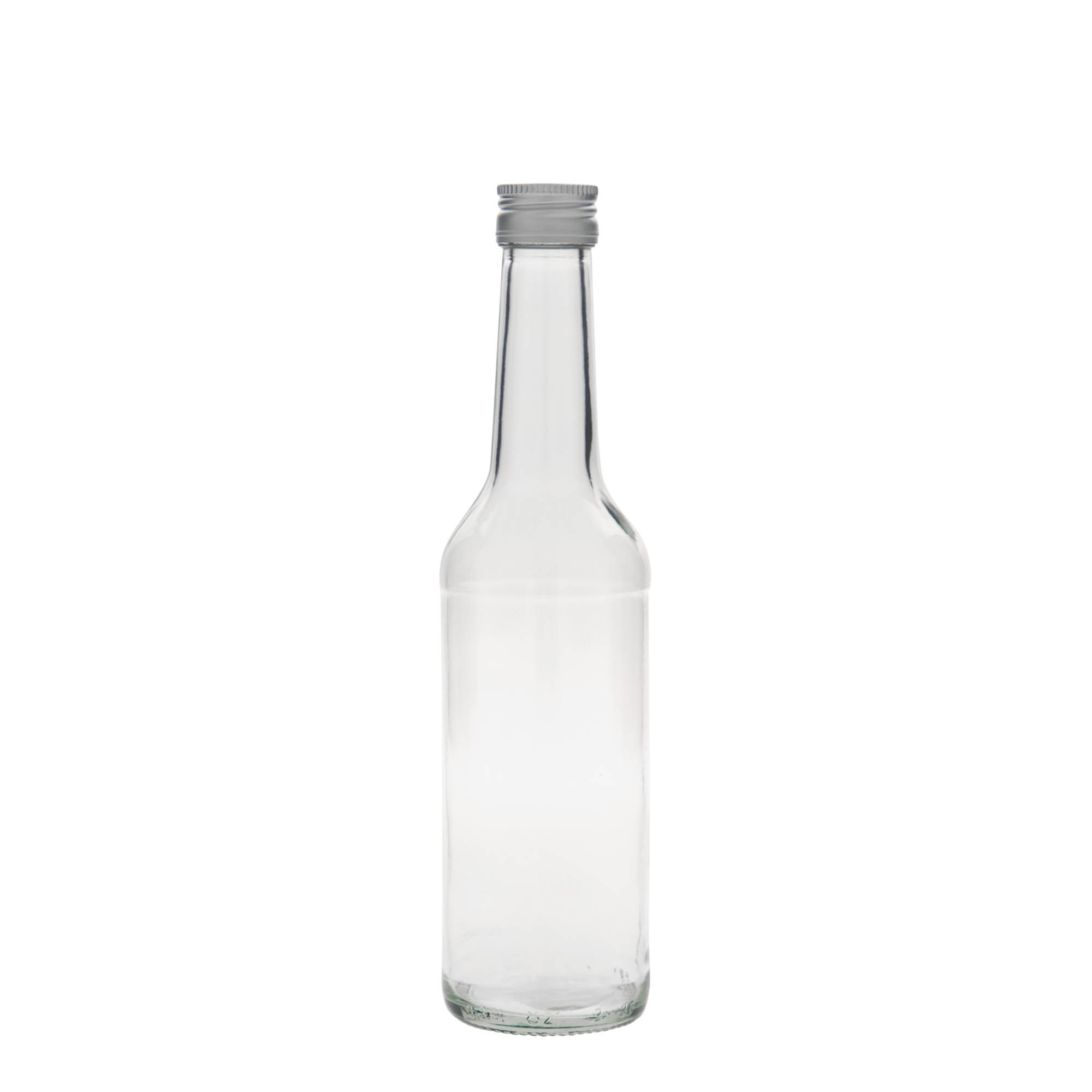Sticlă de sticlă de 350 ml, gât drept, gură: PP 28 Sticlă de sticlă de 350 ml, gât drept, gură: PP 28