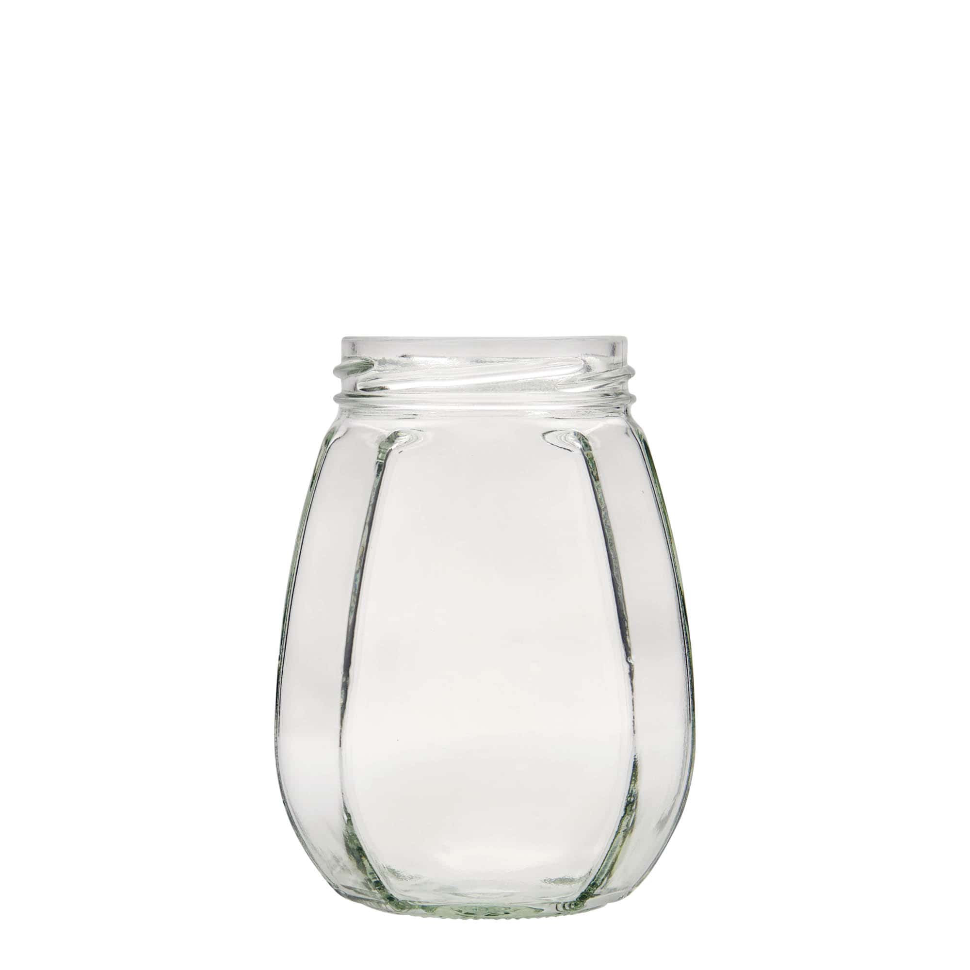 385 ml borcan pentru bijuterii, hexagonal, gura: Twist-Off (TO 63)