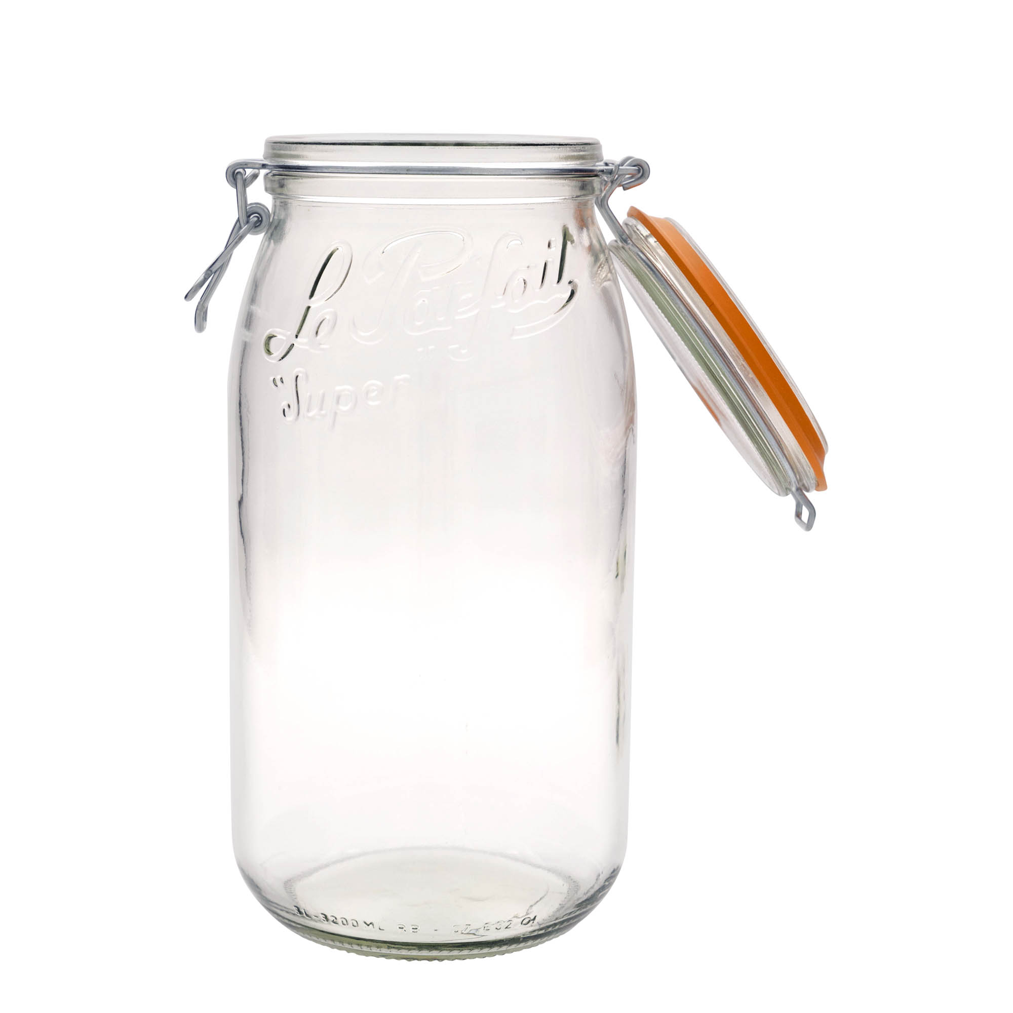 3.000 ml borcan cu clemă metalică „Le Parfait Super Bocal”, deschidere: închidere cu clemă metalică 3.000 ml borcan cu clemă metalică „Le Parfait Super Bocal”, deschidere: închidere cu clemă metalică