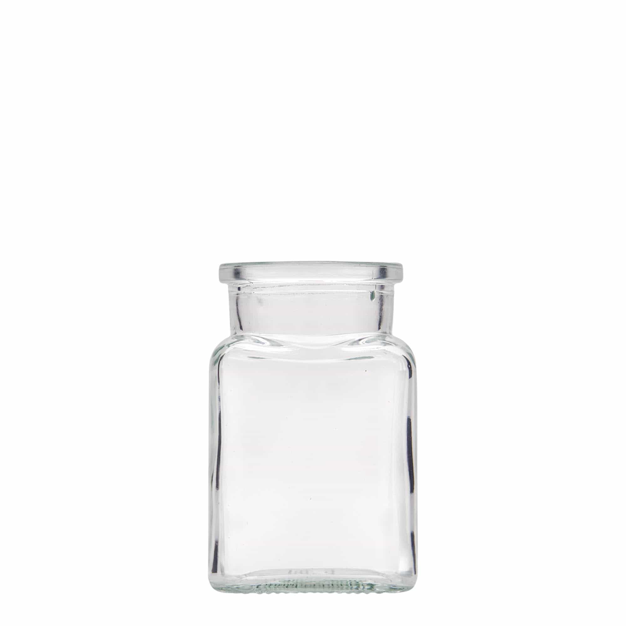 150 ml borcan cu dop de plută, pătrat, gura: plută