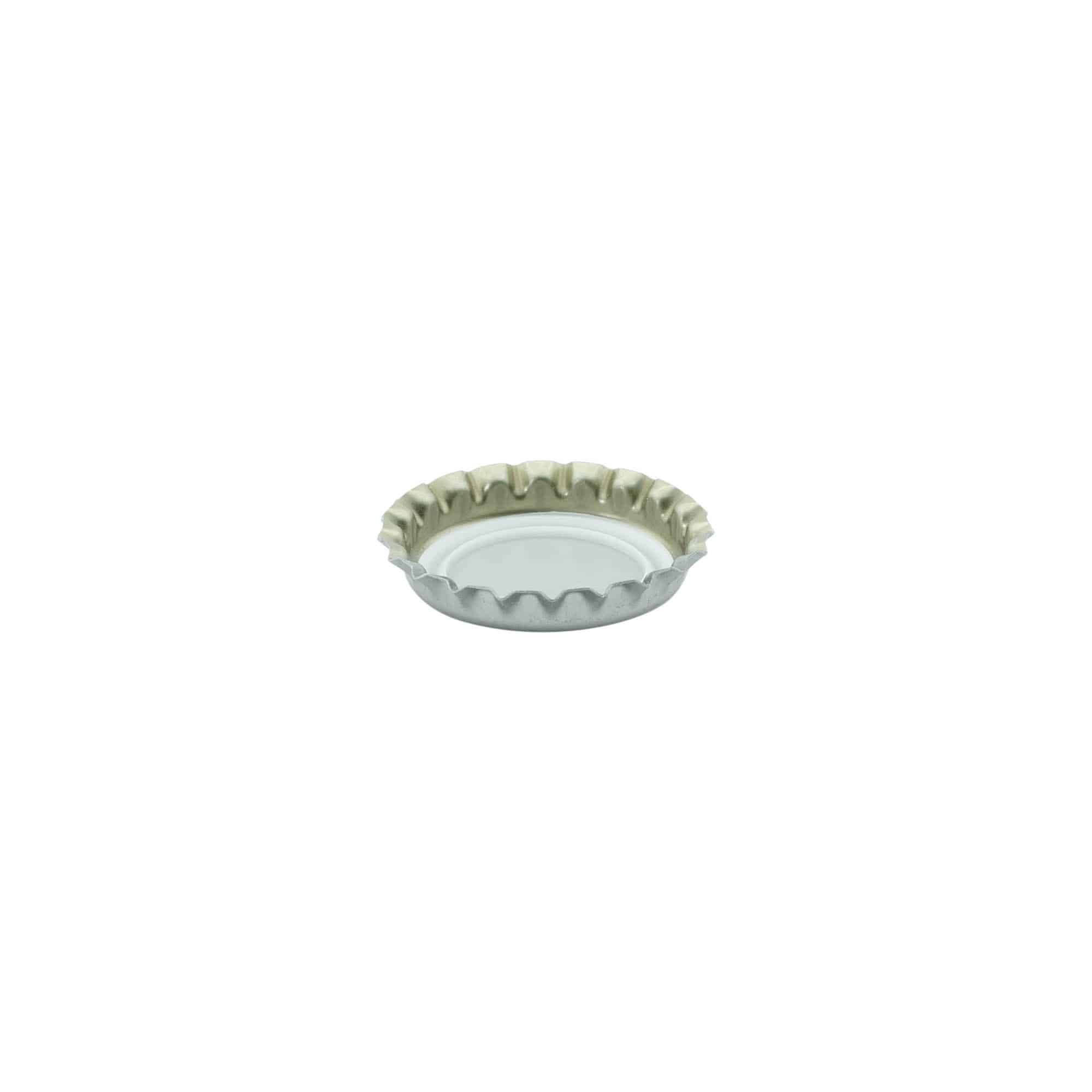 Capace de sticlă 26 mm, metal, argintiu