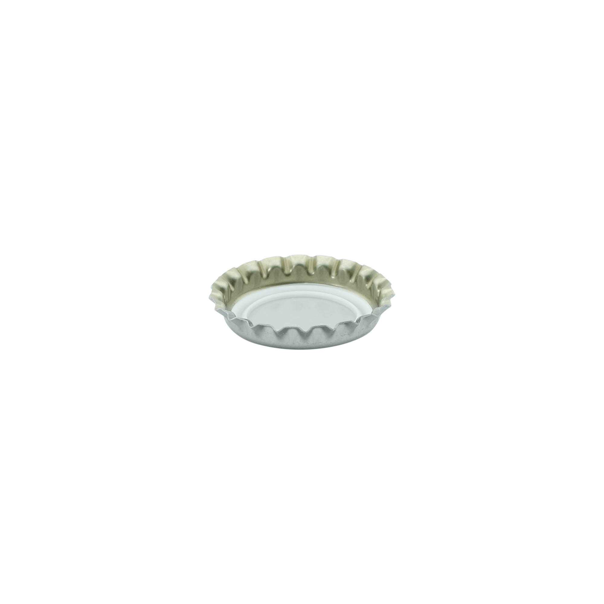Capace de sticlă 26 mm, metal, argintiu Capace de sticlă 26 mm, metal, argintiu