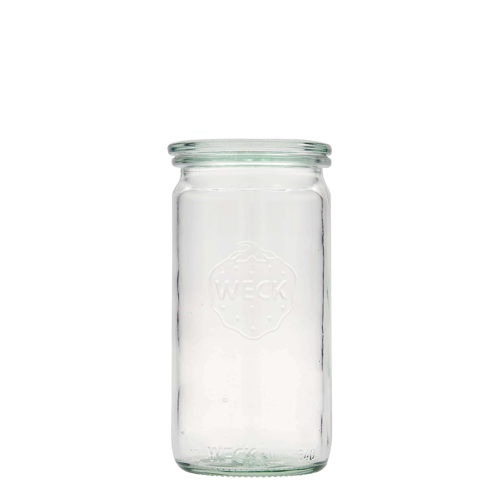 340 ml borcan cilindric WECK, gură: margine rotundă