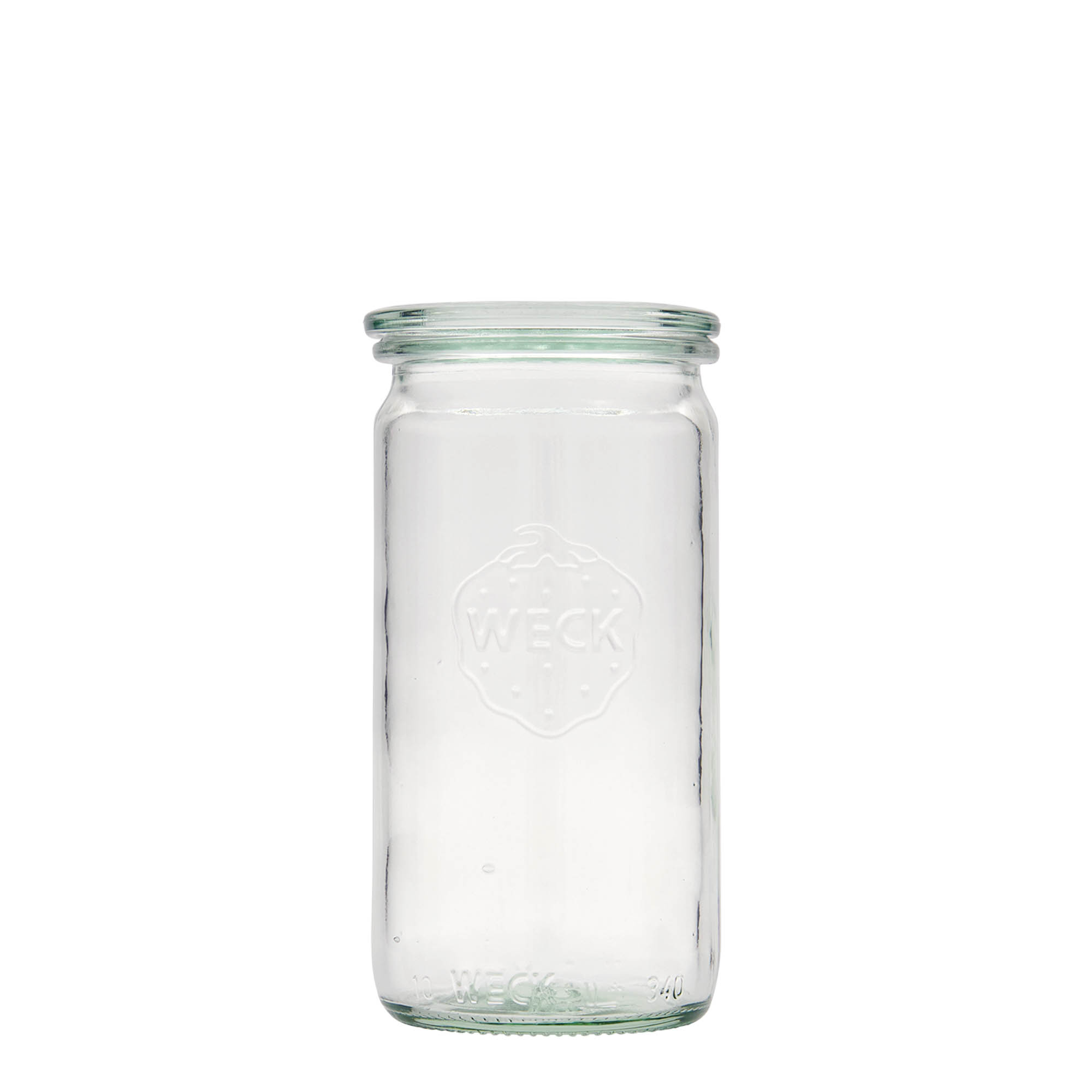 340 ml borcan cilindric WECK, gură: margine rotundă