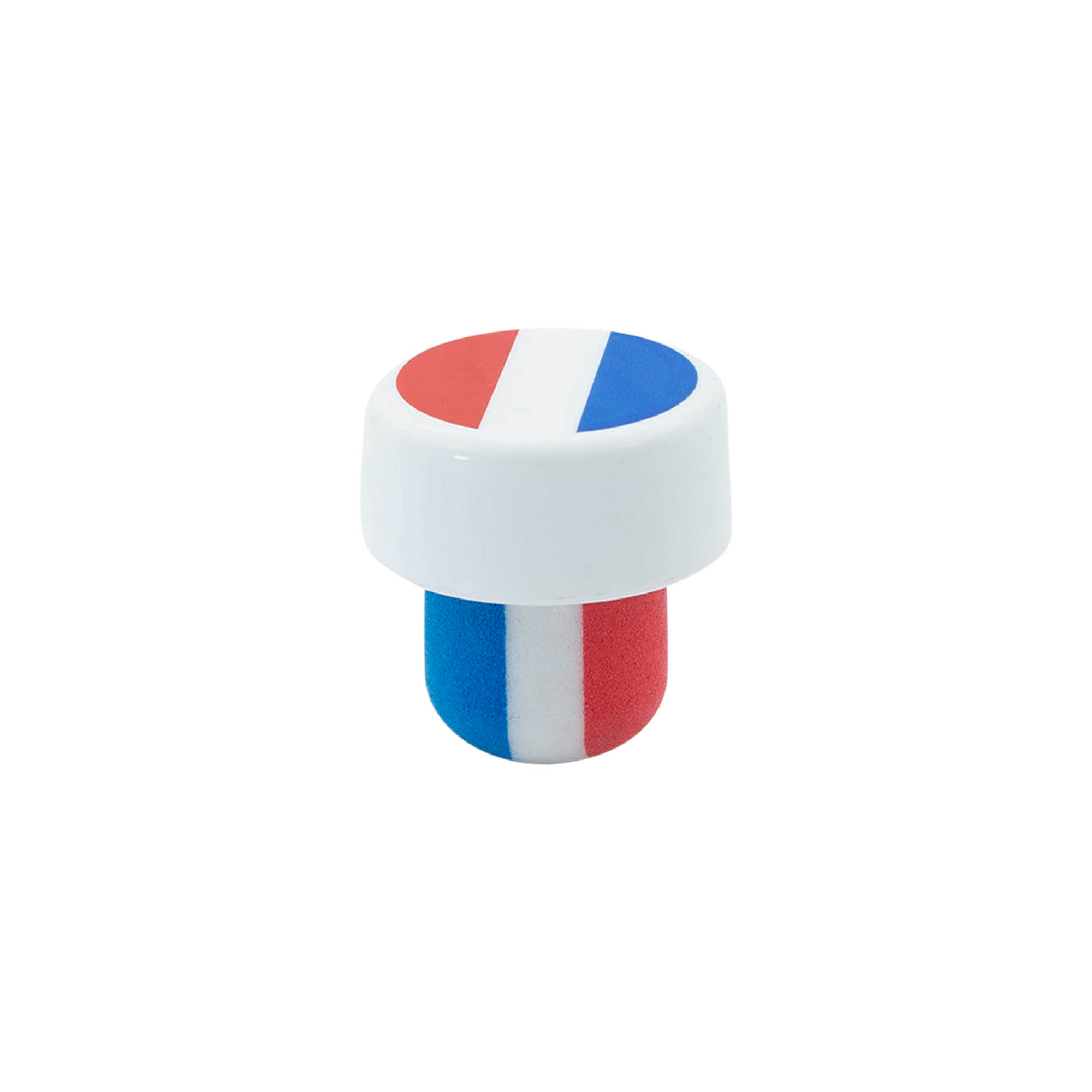 Dop cu mâner 19 mm „Franța”, din plastic, multicolor, pentru gura: dop de plută Dop cu mâner 19 mm „Franța”, din plastic, multicolor, pentru gura: dop de plută