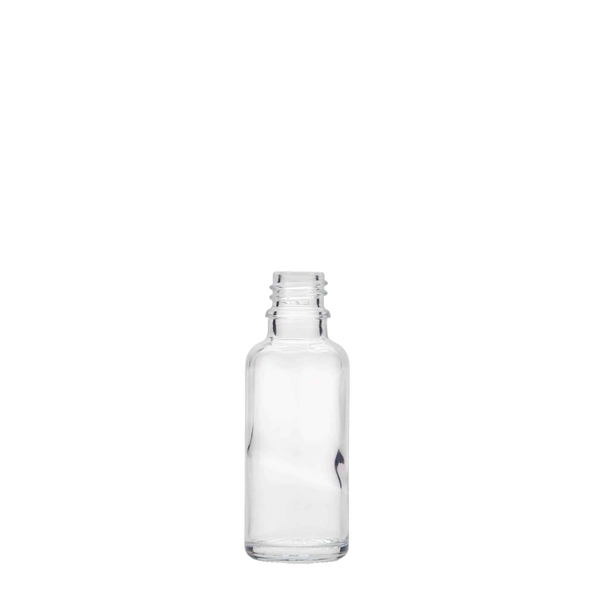 Sticlă medicală de 30 ml, sticlă, gură: DIN 18