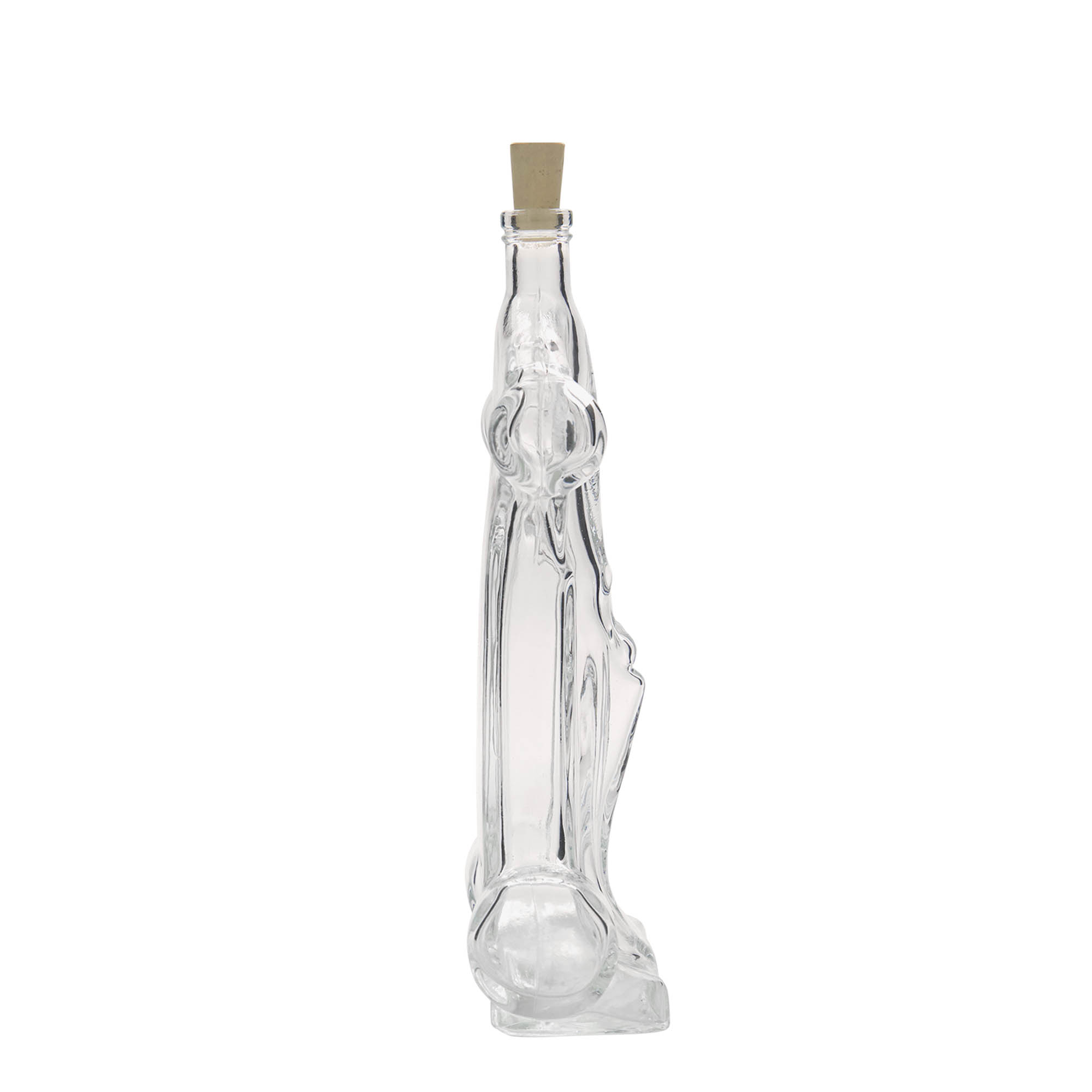 Sticlă de sticlă de 200 ml „Mașină de curse”, gura: dop