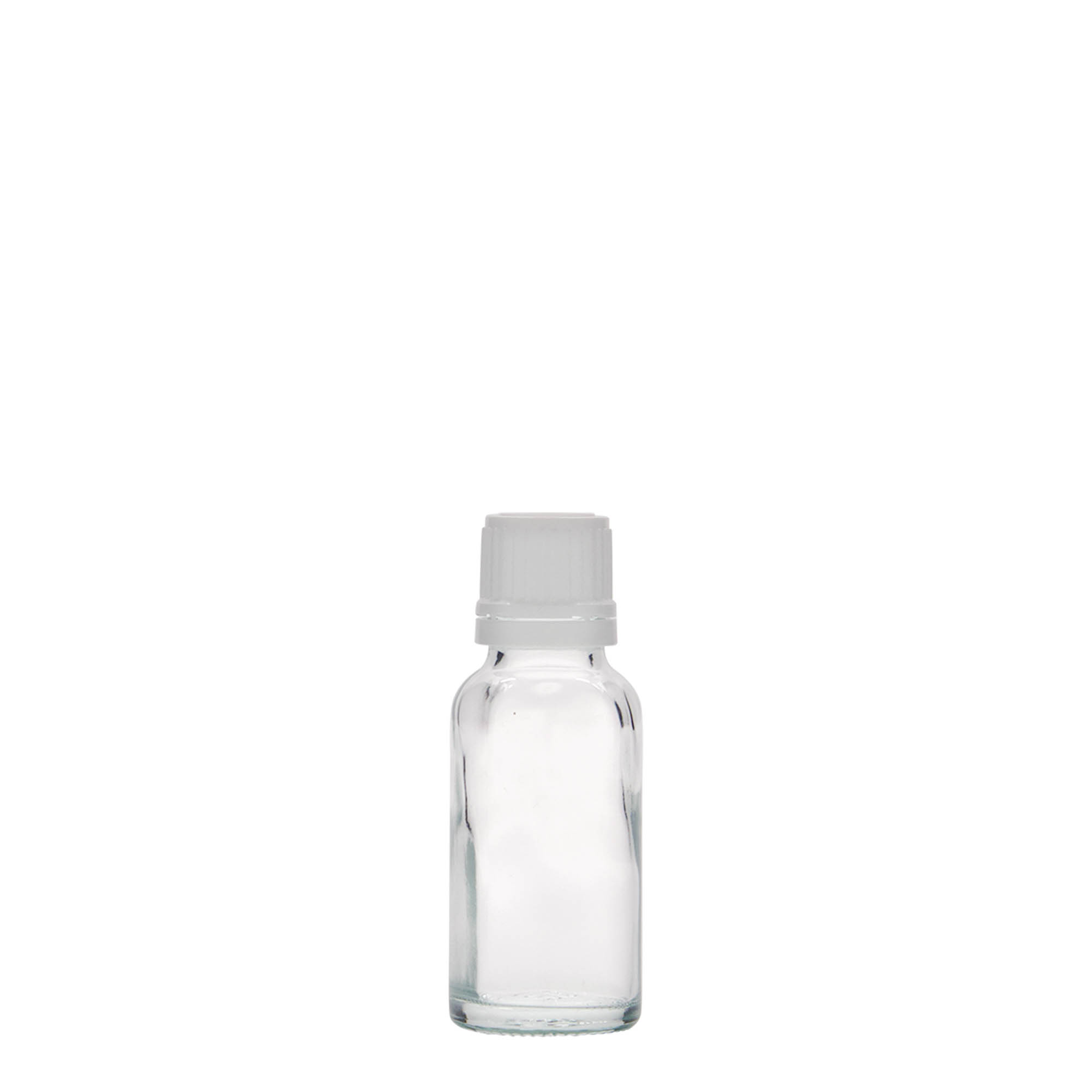Flacon medical de 20 ml, sticlă, gura: DIN 18