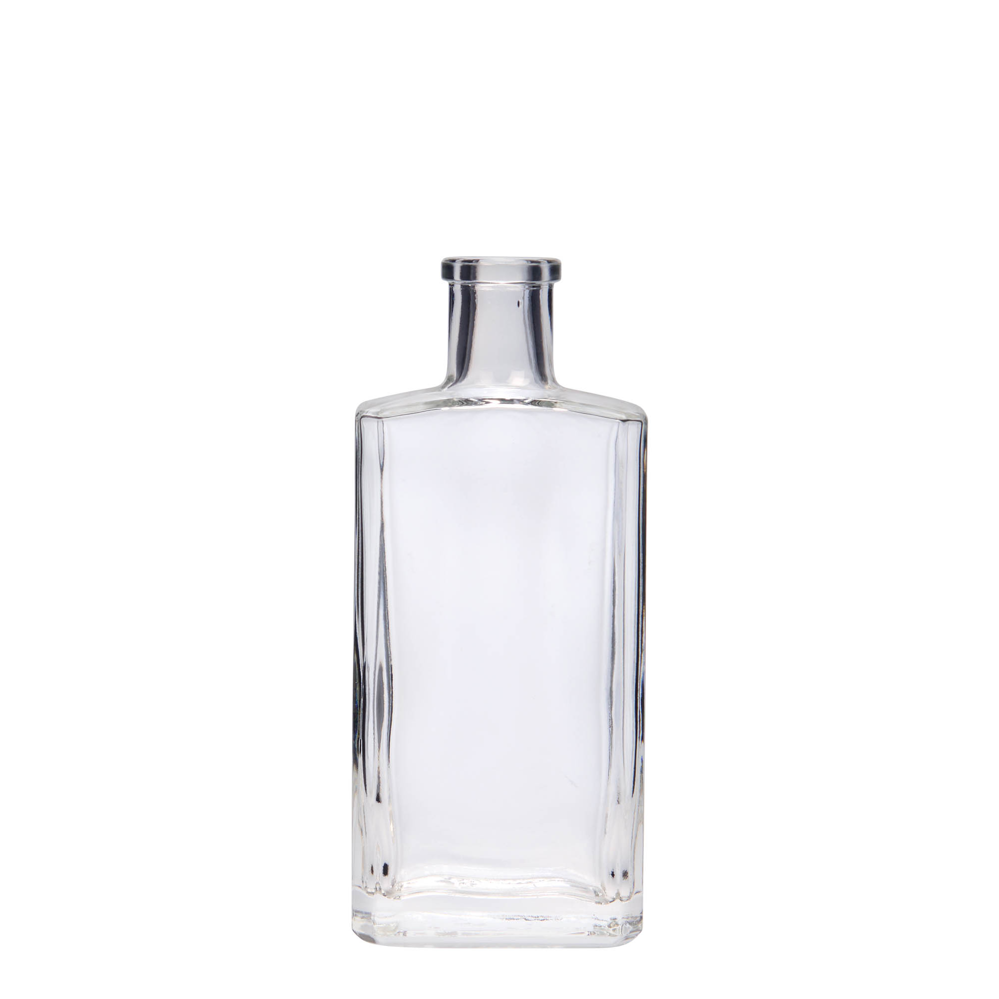 Sticlă de sticlă 200 ml „Shiny”, dreptunghiulară, gura: dop de plută