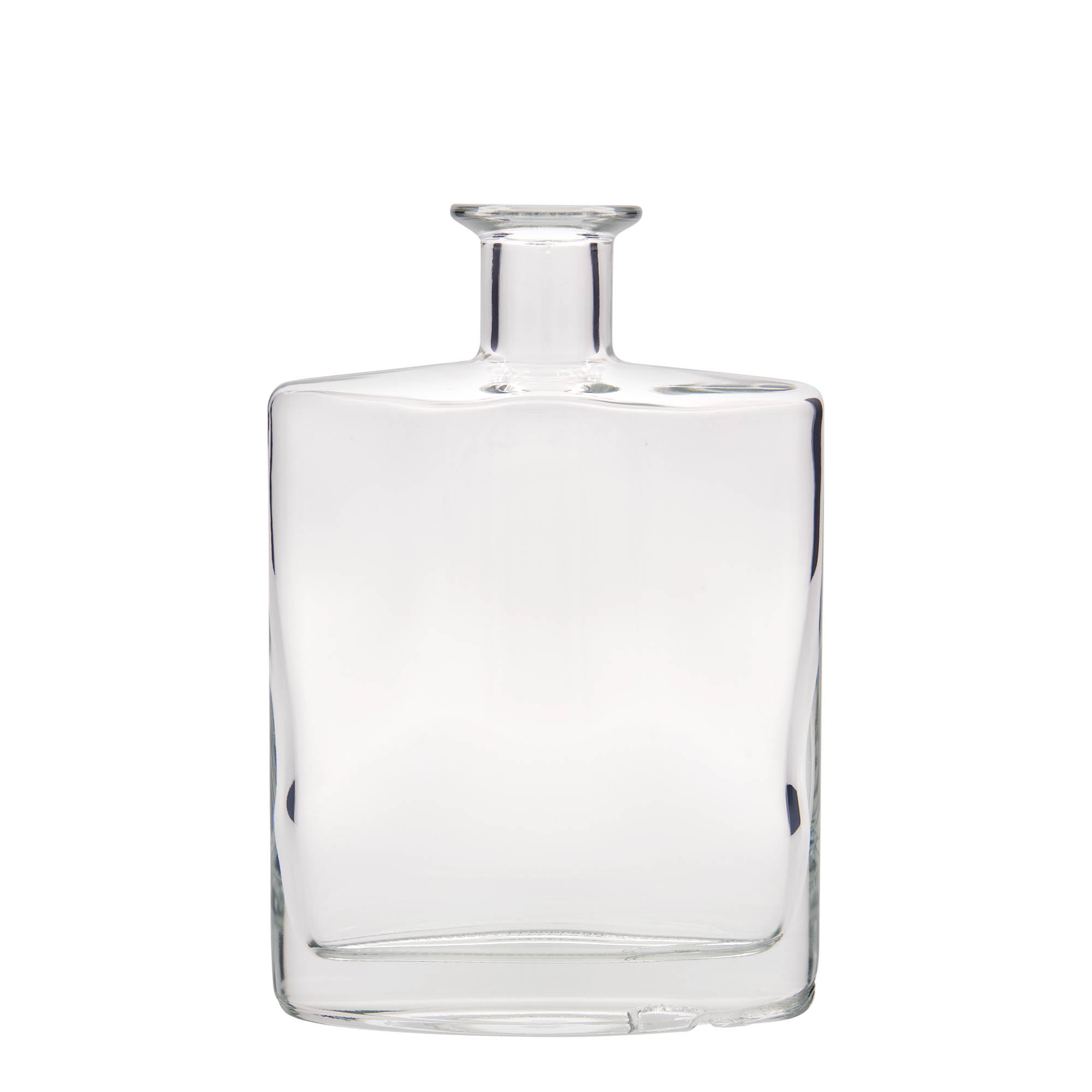 Sticlă de sticlă 700 ml „Zorbas”, ovală, gura: dop de plută