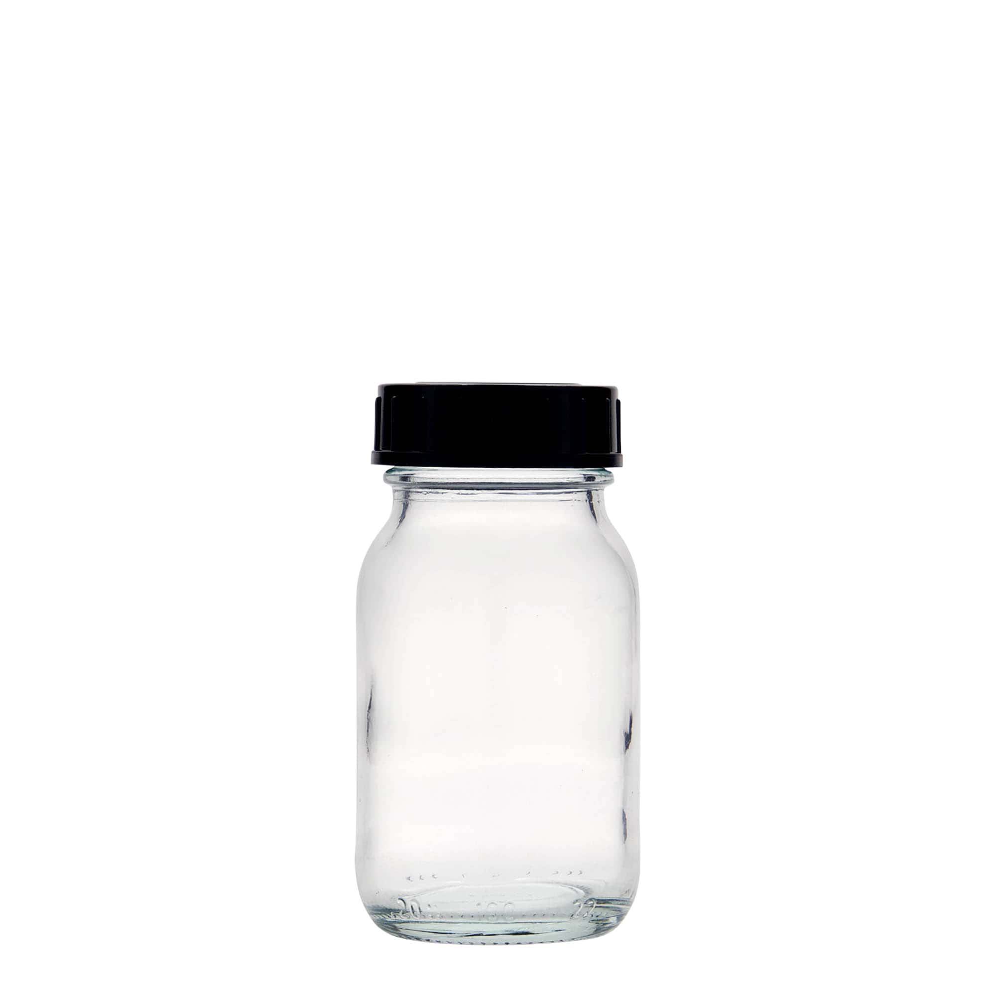 100 ml sticlă cu gât larg, deschidere: DIN 40