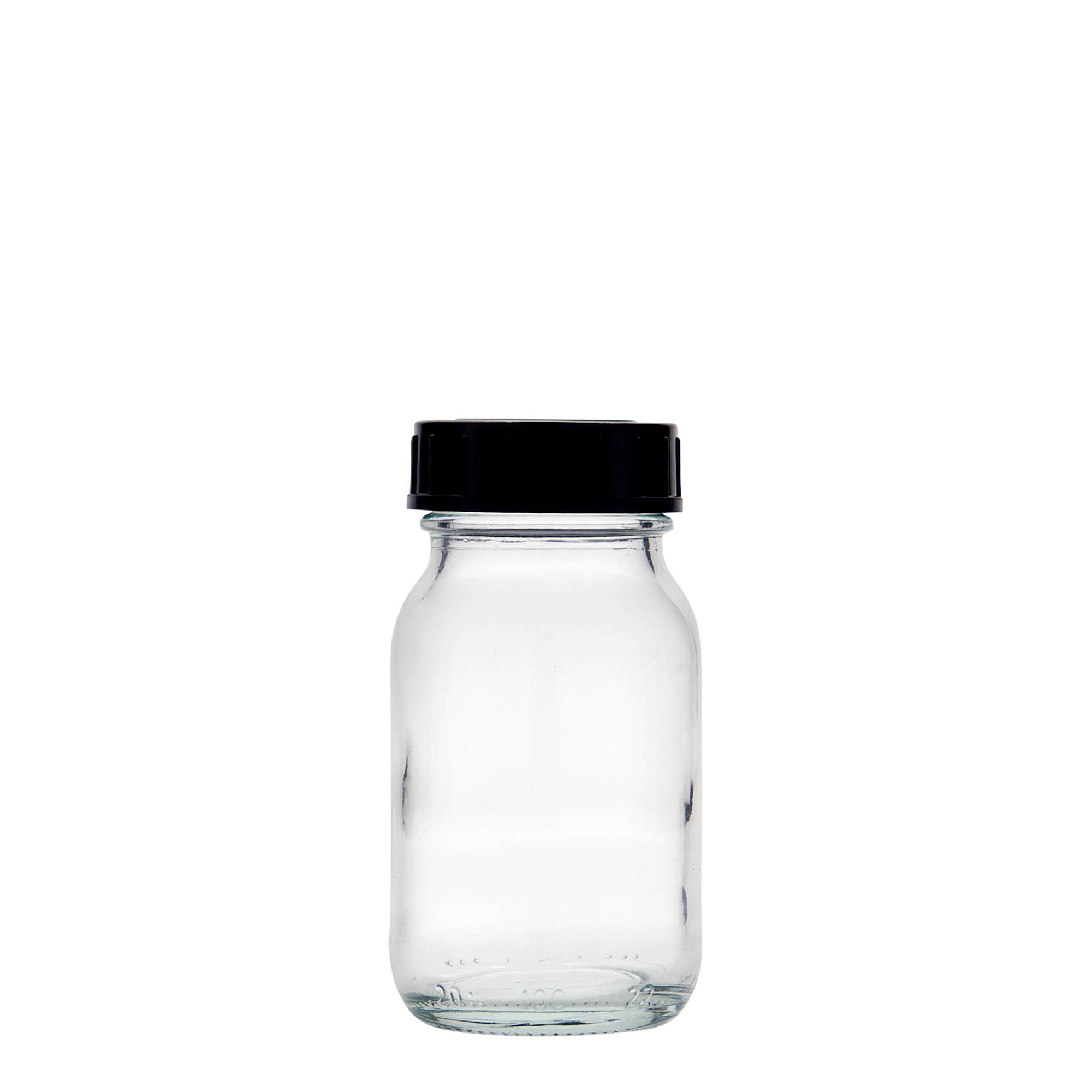 100 ml sticlă cu gât larg, deschidere: DIN 40 100 ml sticlă cu gât larg, deschidere: DIN 40