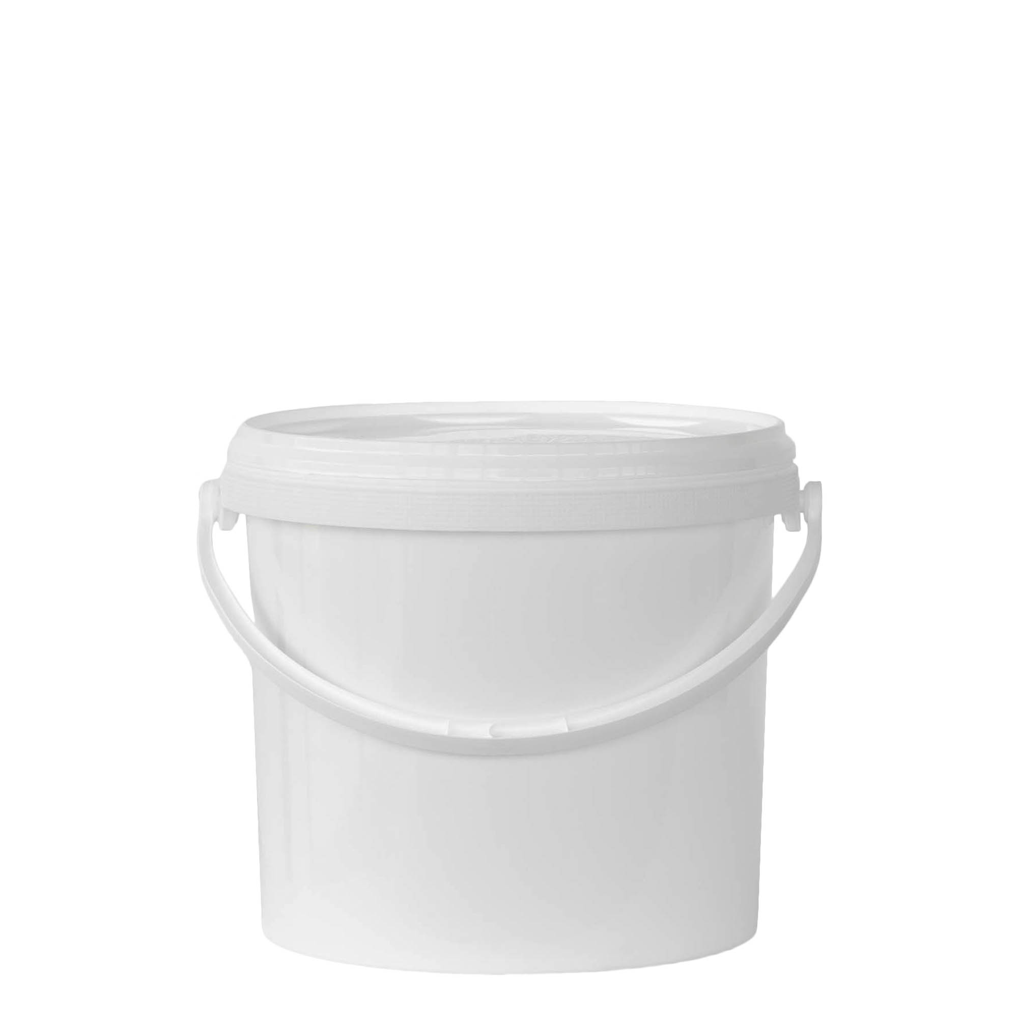 Galeată de 5 l, plastic PP, albă Galeată de 5 l, plastic PP, albă
