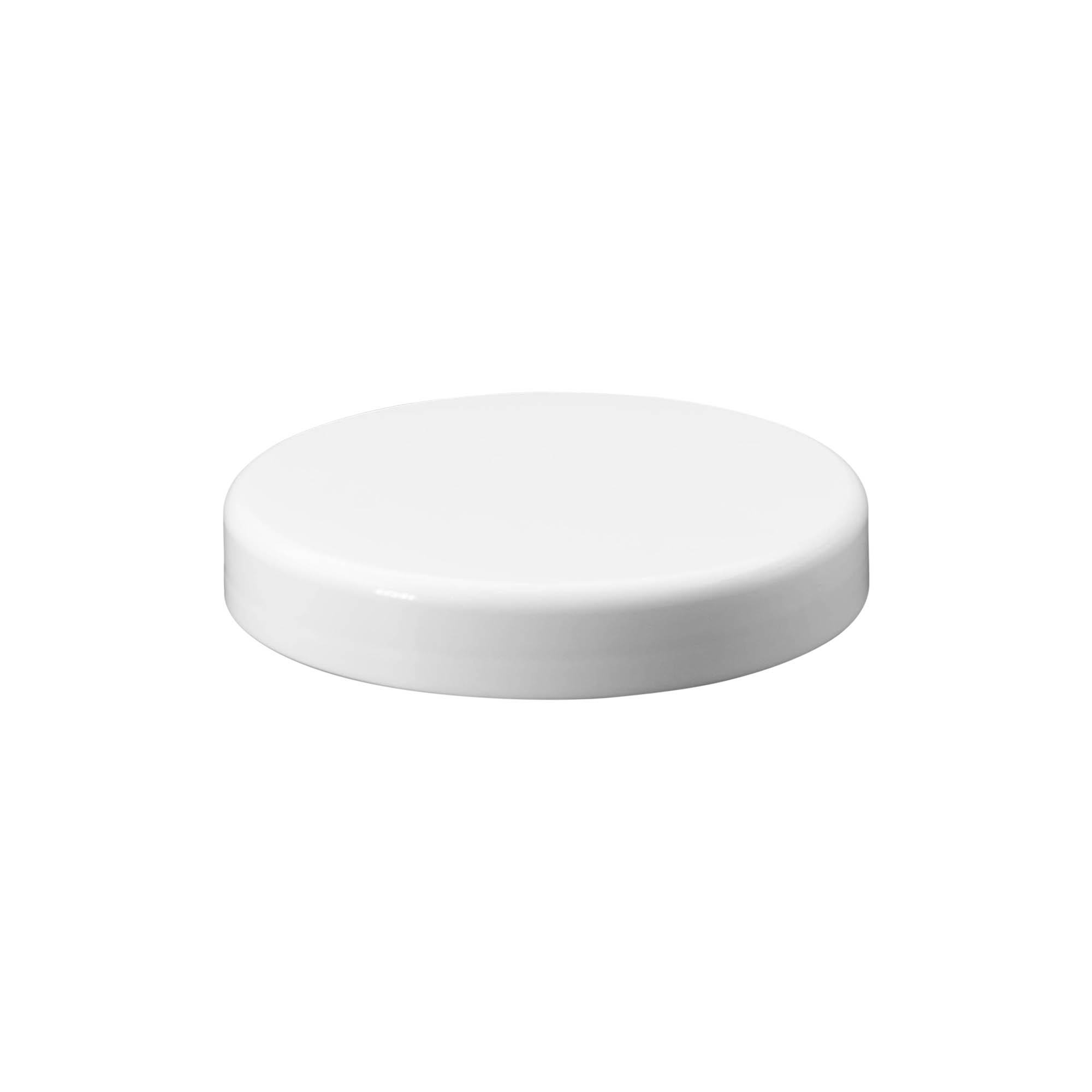 Capac cu filet, plastic PP, alb, pentru deschidere: 100/400