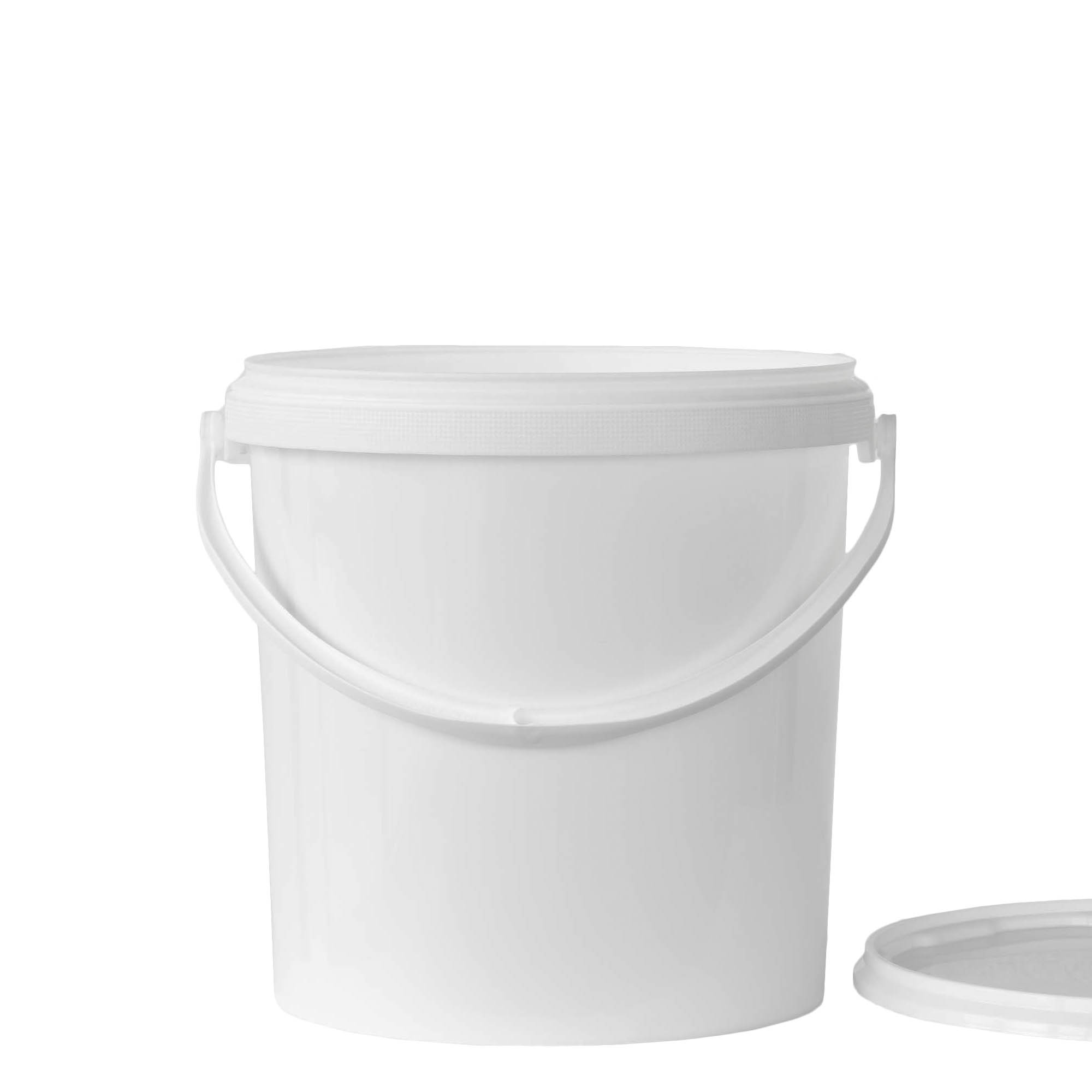 Găleată de 10 l, plastic PP, albă Găleată de 10 l, plastic PP, albă