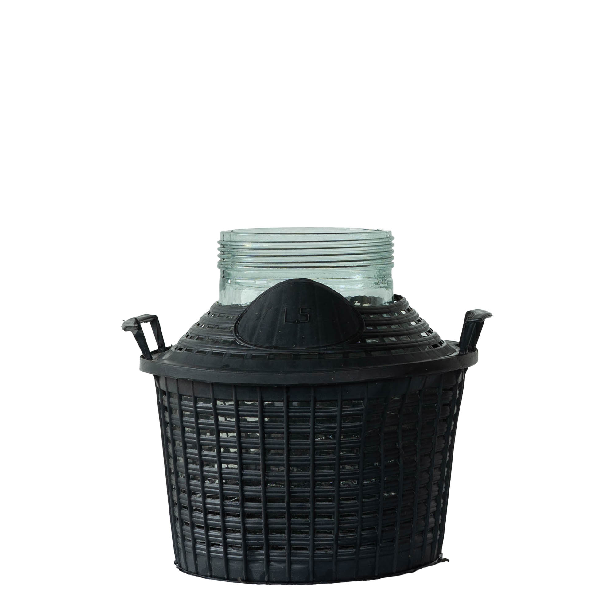 Butelie cu balon de 5 l, gât larg, sticlă, gură: capac cu filet Butelie cu balon de 5 l, gât larg, sticlă, gură: capac cu filet