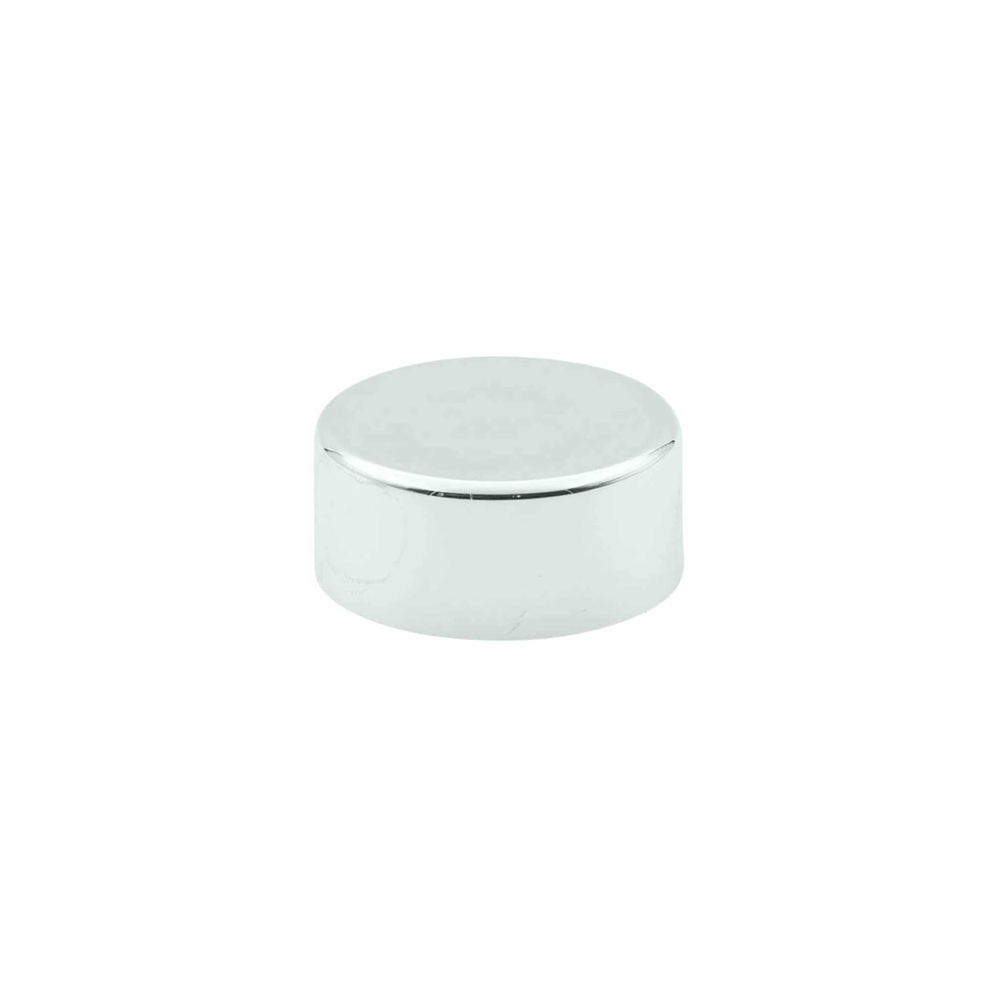 Capac cu filet, plastic ABS, argintiu, pentru gura: GPI 28/400