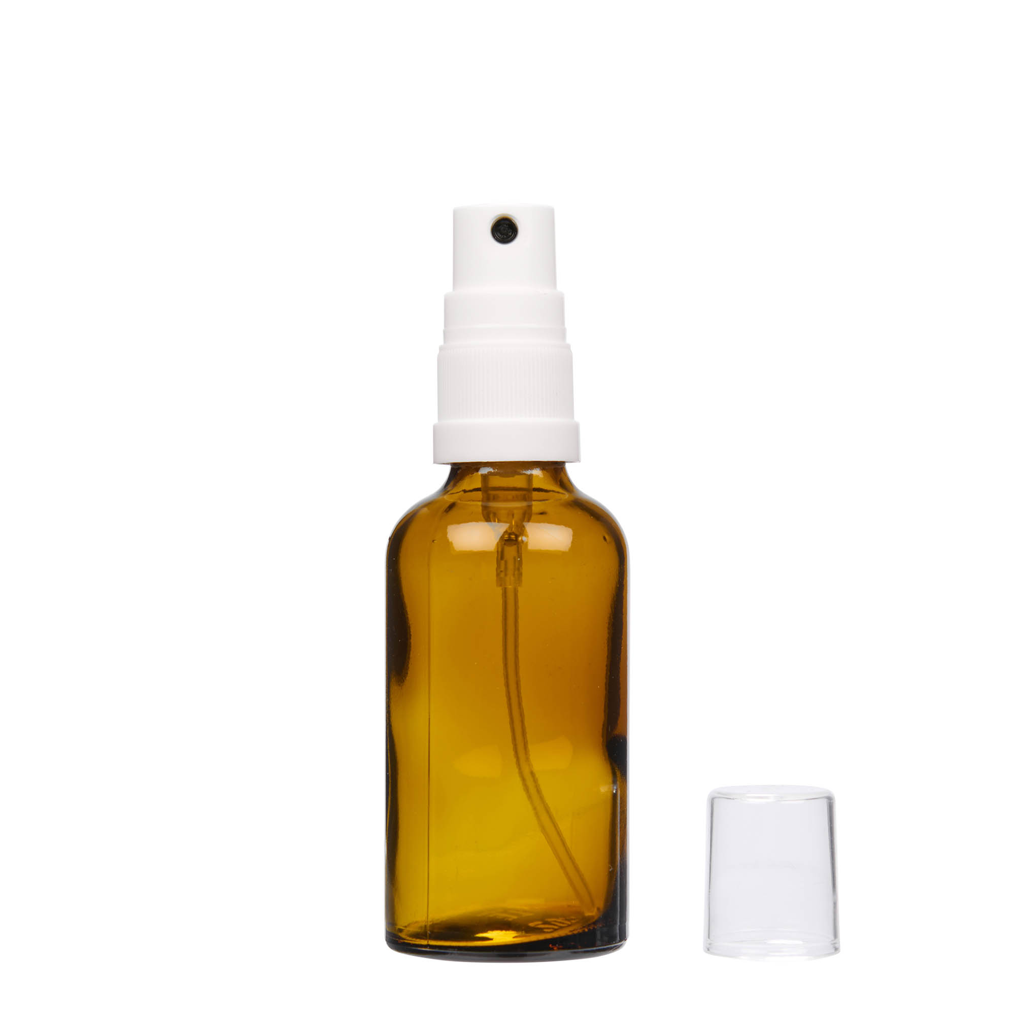 50 ml flacon cu pulverizator, medicament, sticlă, maro, gura: DIN 18 50 ml flacon cu pulverizator, medicament, sticlă, maro, gura: DIN 18