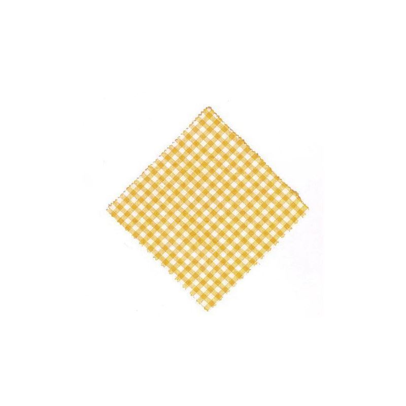 Șervețel textil pătrat, în carouri, 12x12 cm, textil, galben, deschidere: TO38-TO53 Șervețel textil pătrat, în carouri, 12x12 cm, textil, galben, deschidere: TO38-TO53