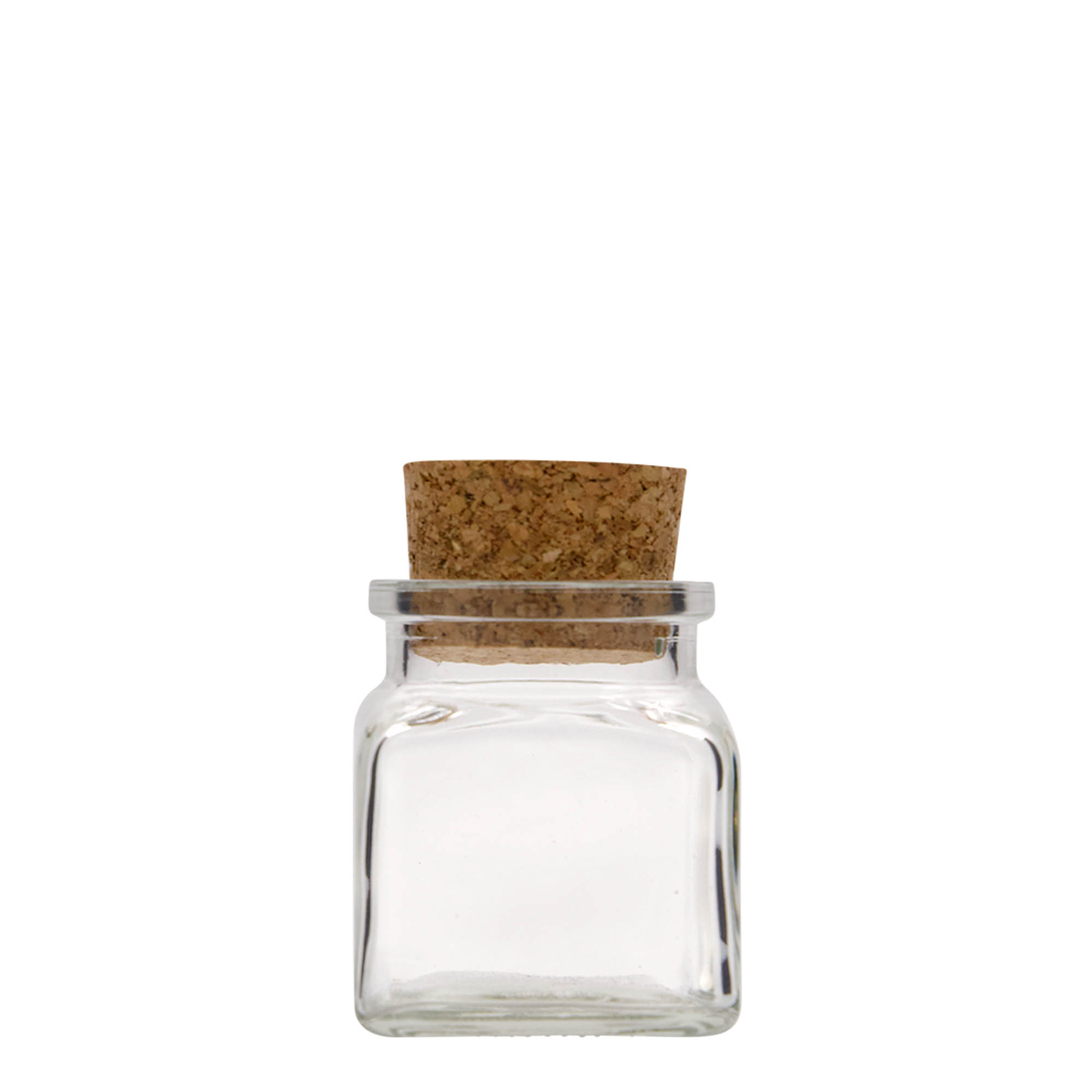 120 ml sticlă cu dop de plută, pătrată, gura: plută