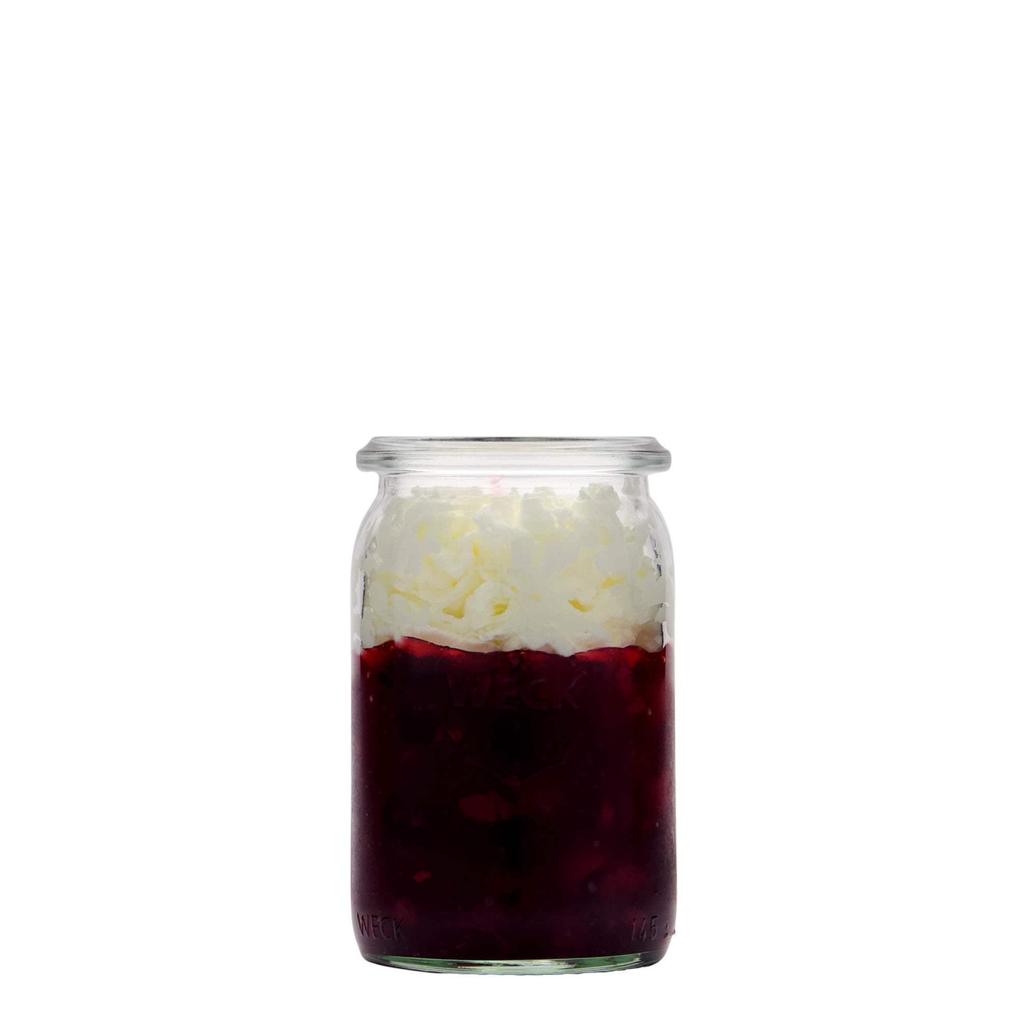 145 ml borcan cilindric WECK, gură: margine rotundă