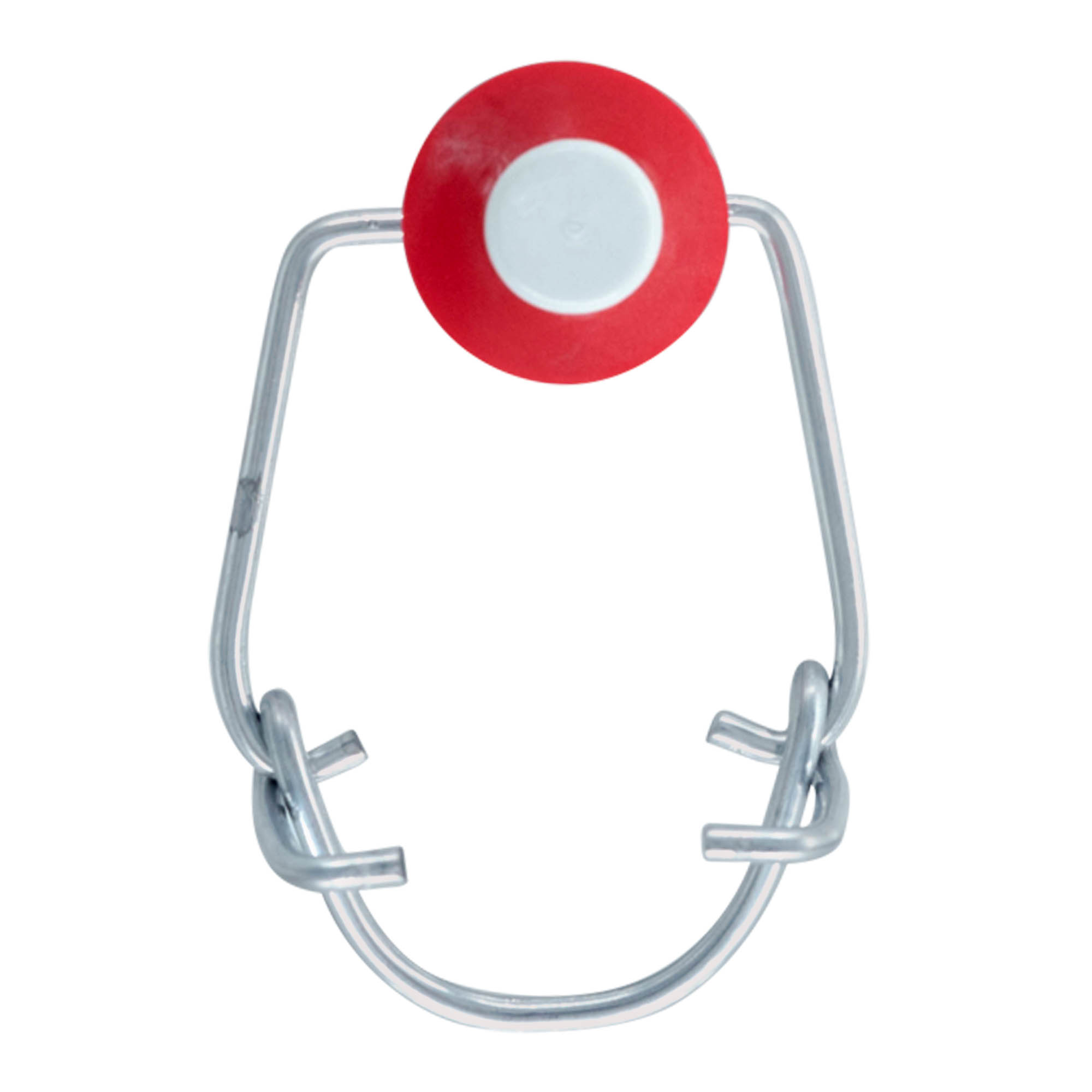 Închizător standard, plastic, roșu-alb